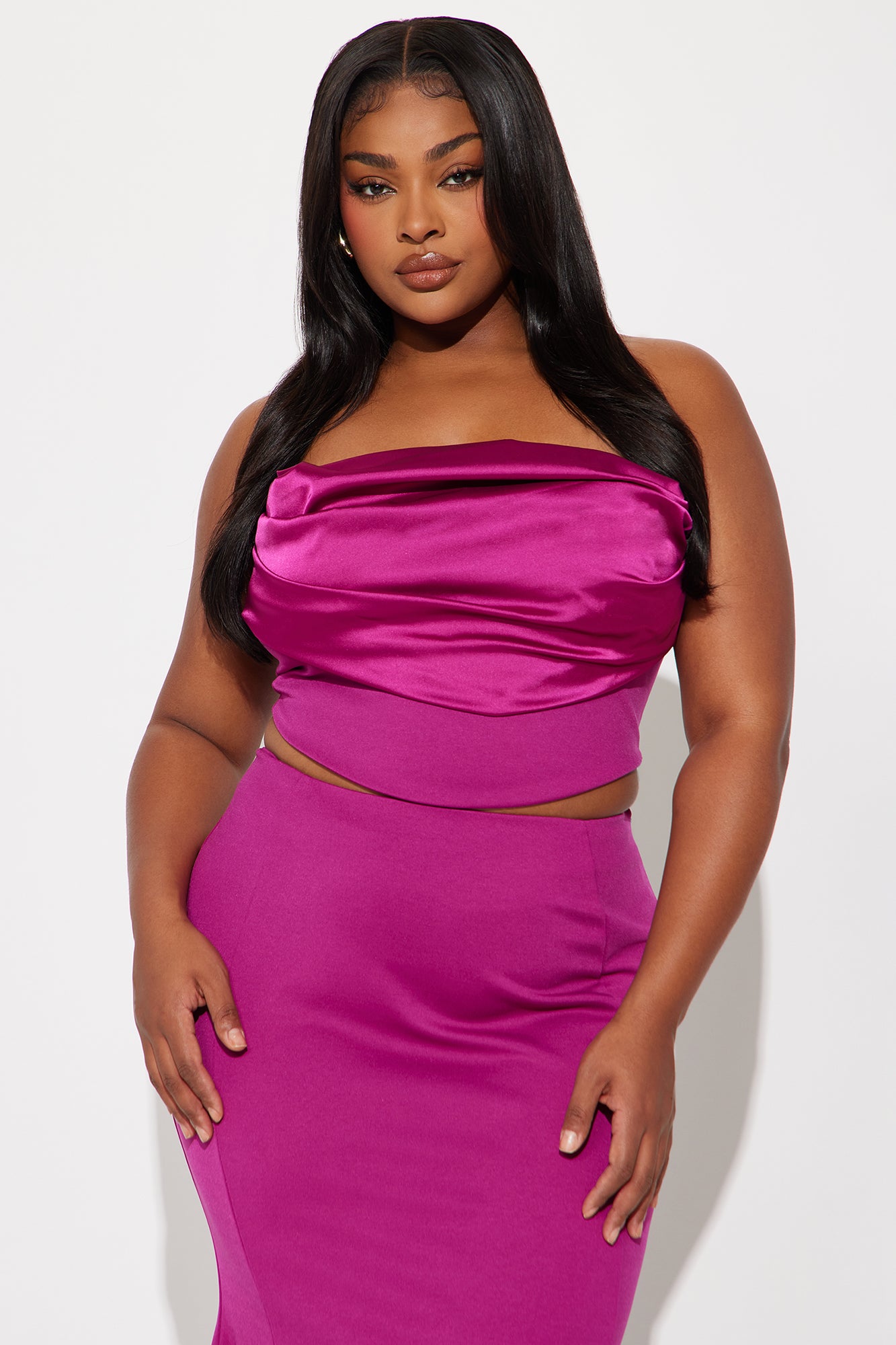 Kiss and Tell Skirt Set - Magenta - Image 5