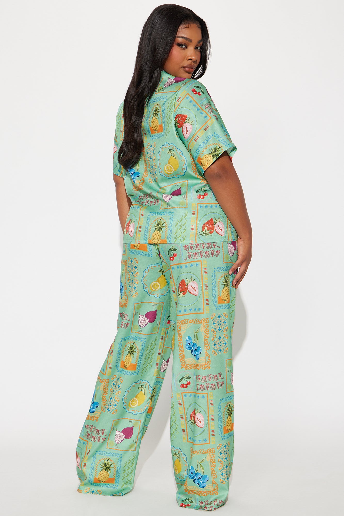 Calling For Abundance Pant Set - Sage/combo - Image 6
