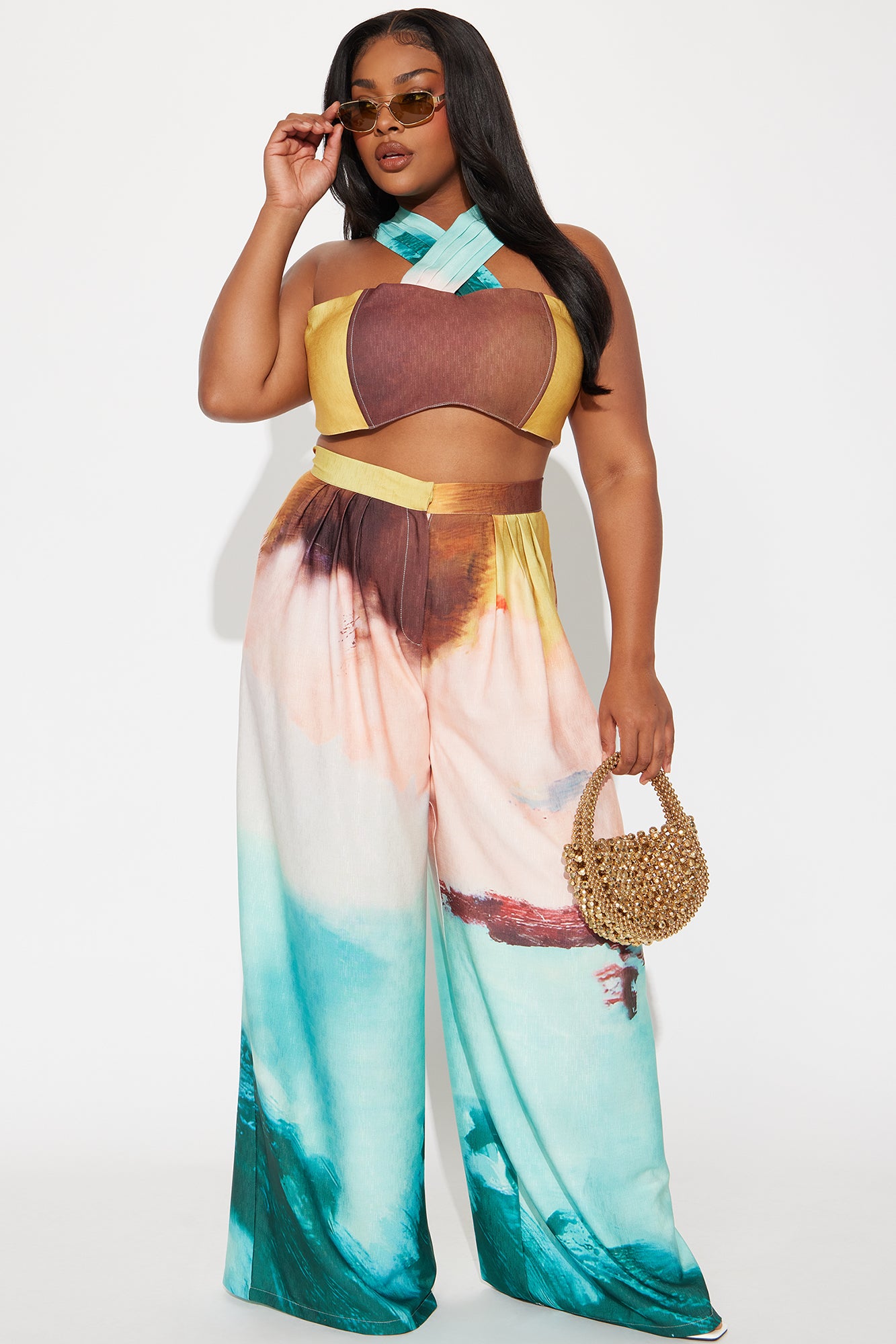 Tropical Behavior Pant Set - Multi Color - Image 4