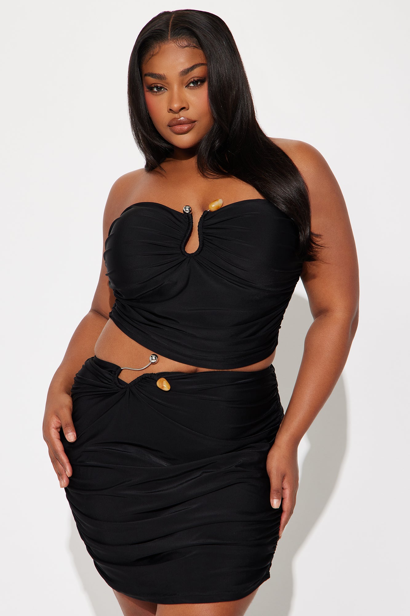 Dakota Mini Skirt Set - Black - Image 5