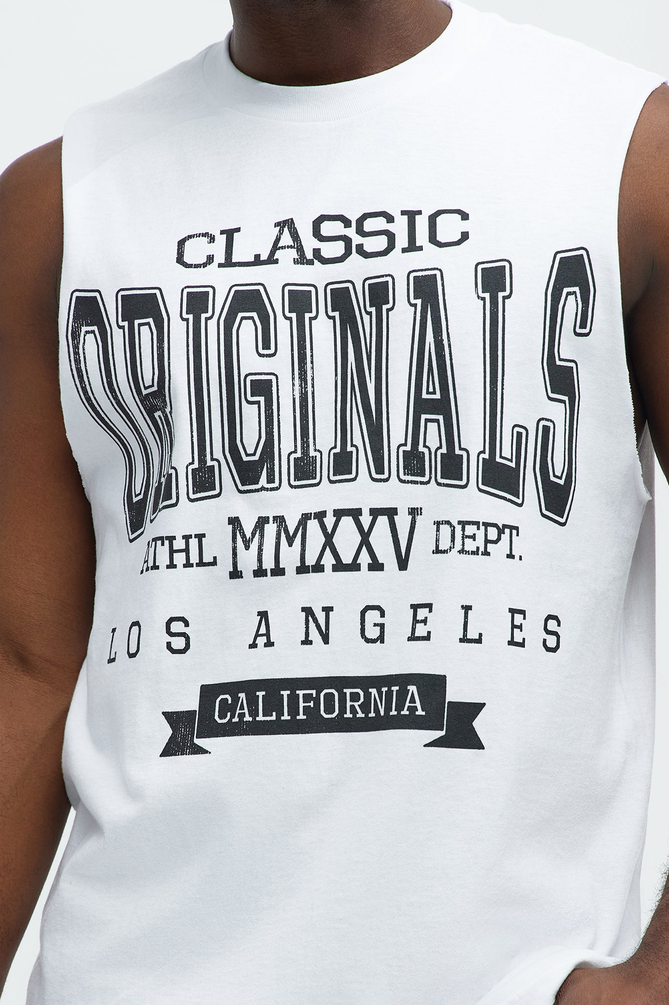 Classic Originals LA Muscle Tee - White - Image 3