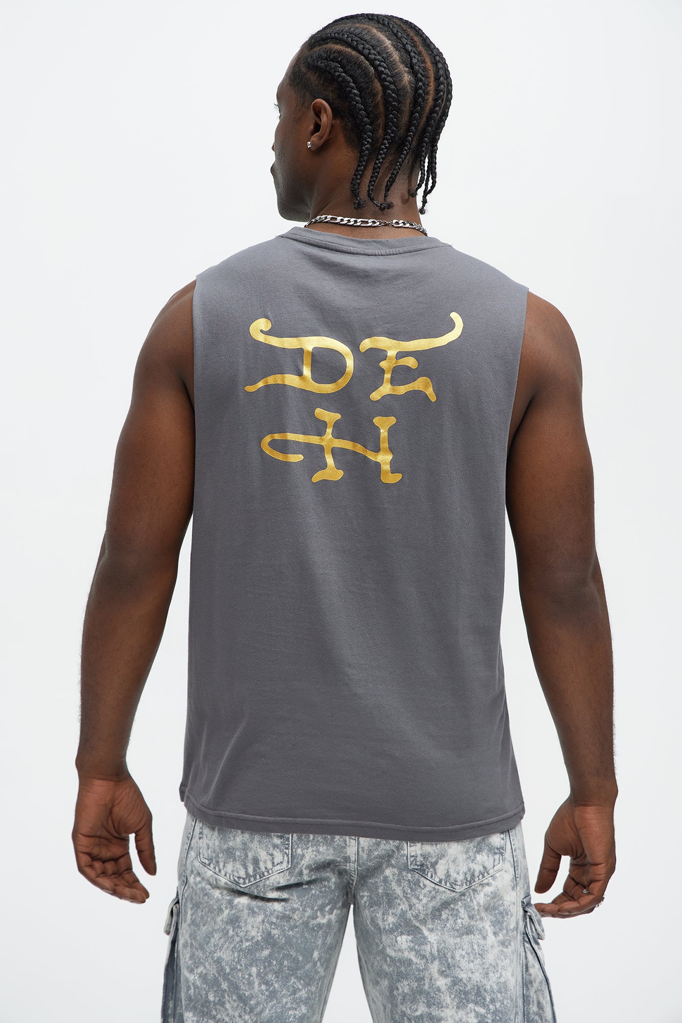 Ed Hardy Eagle Snake Muscle Tee - Charcoal - Image 4