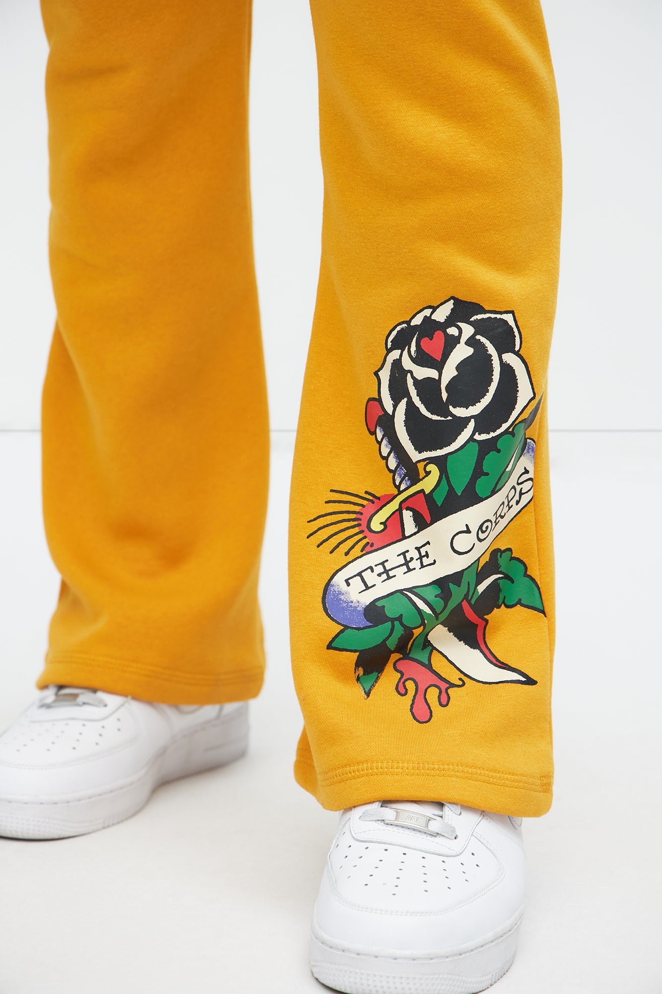 Ed Hardy Snake Bootcut Sweatpants - Yellow - Image 5