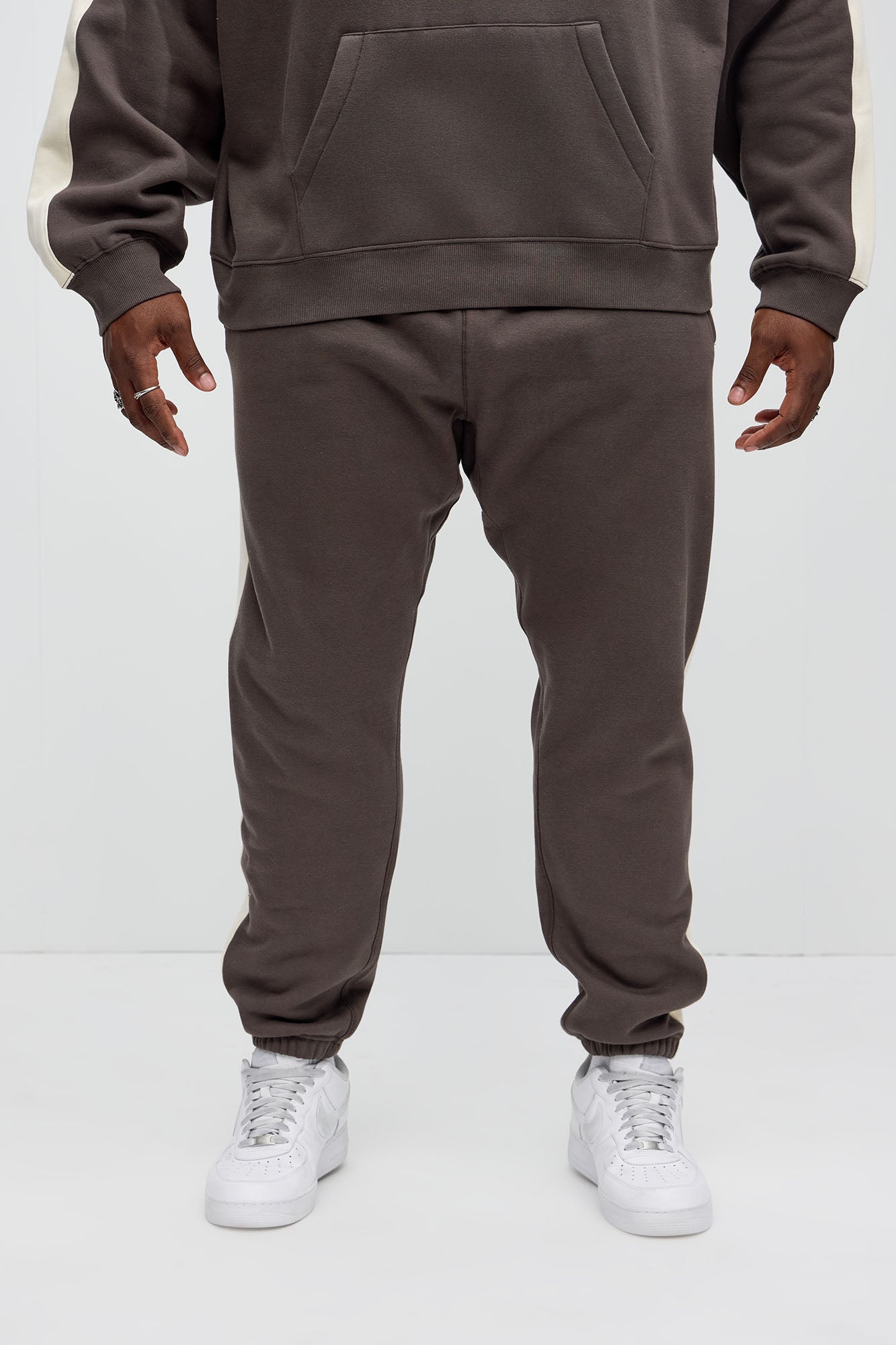 Tyson Heavyweight Striped Jogger - Olive - Image 7