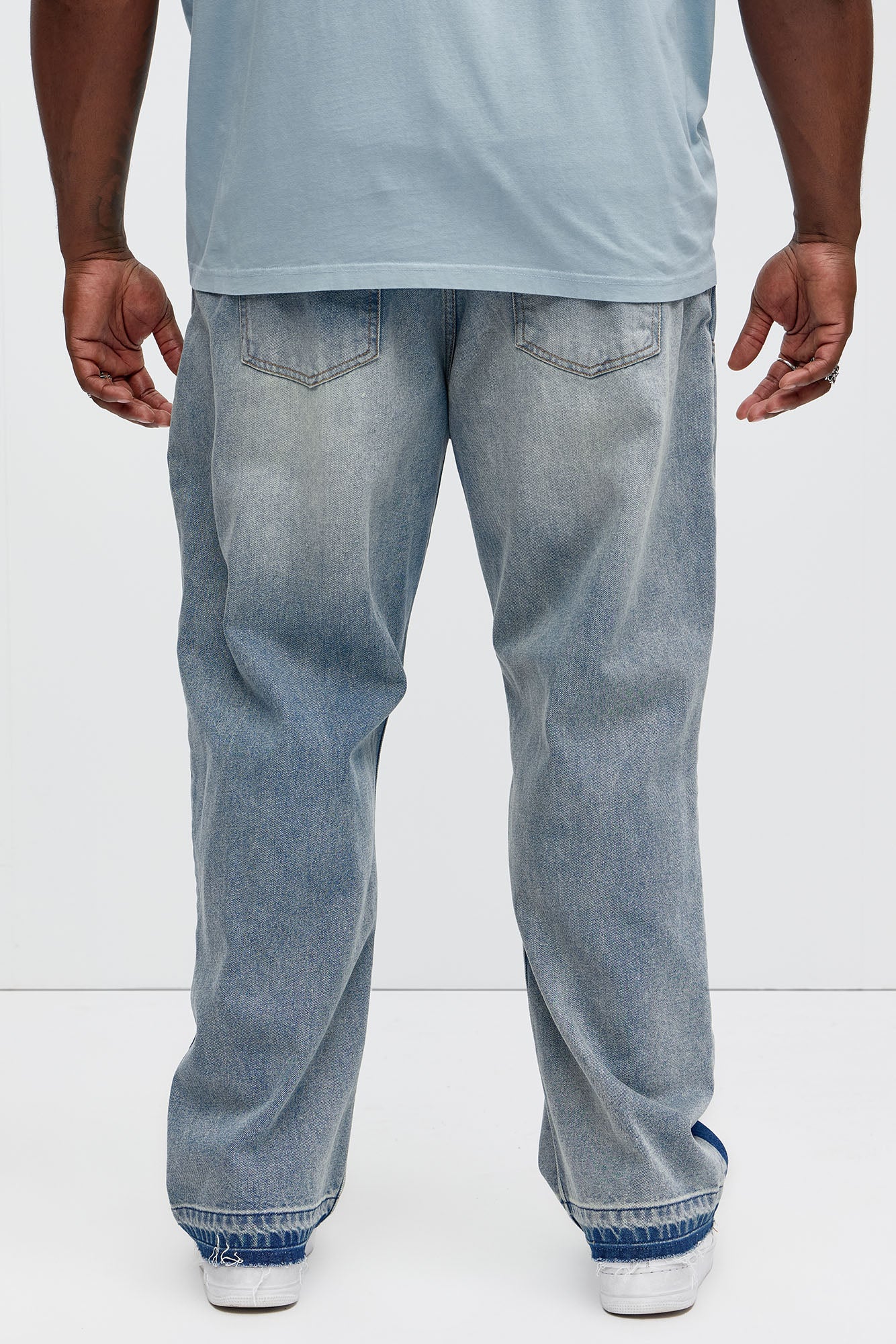 Silbano Straight Carpenter Jeans - Vintage Blue Wash - Image 9