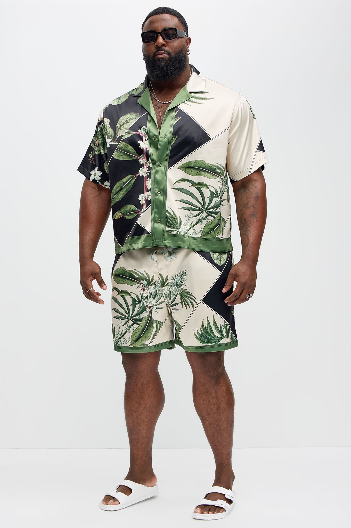 Agrarian Printed Short - Green/combo - Image 7