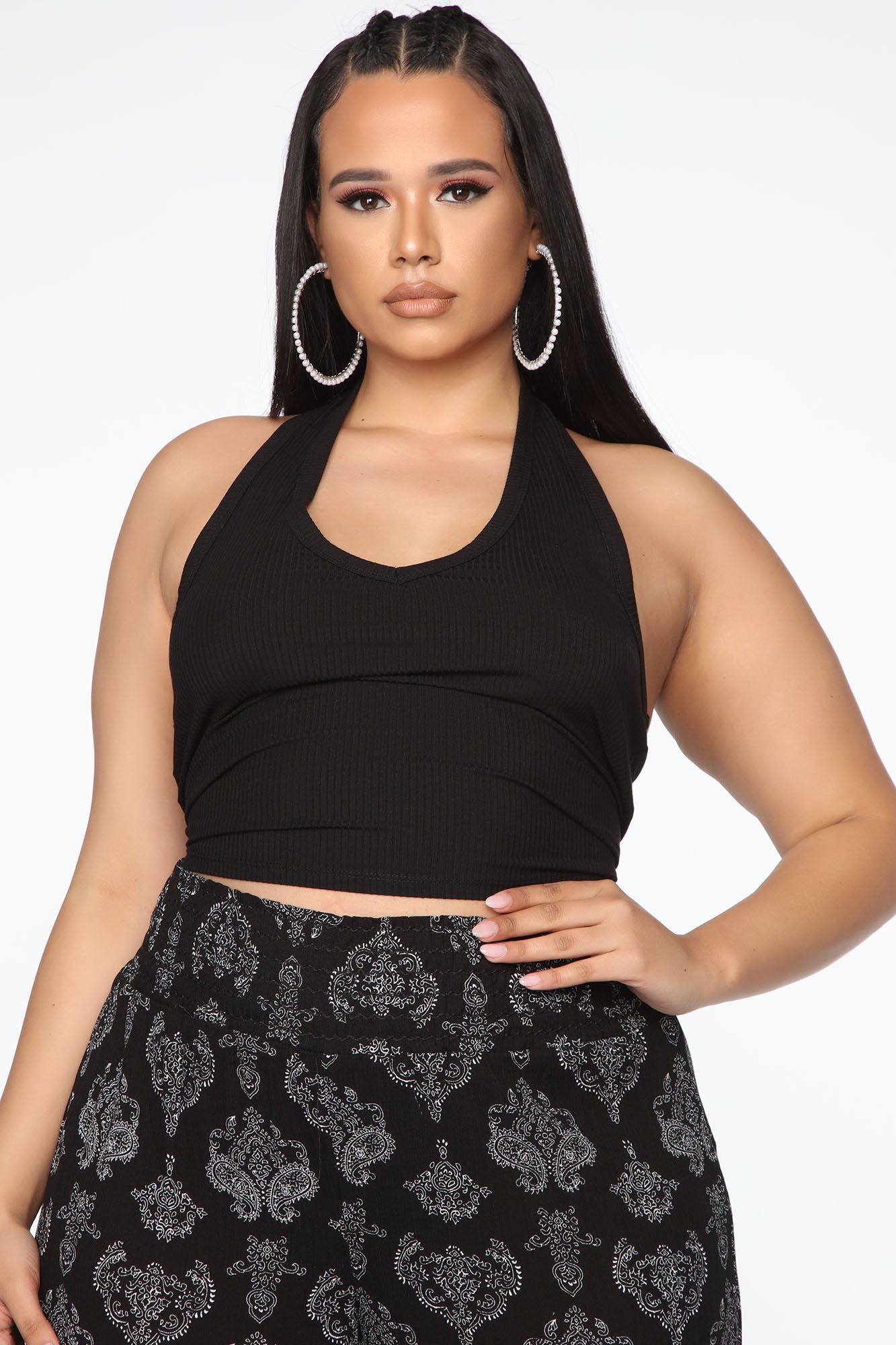 The New Me Halter Top - Black - Image 4