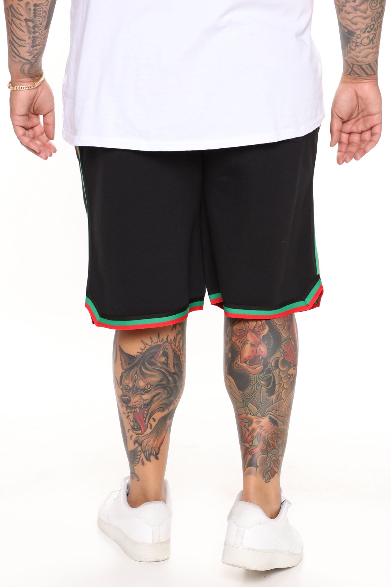 Malcom X Art Shorts - Black - Image 8