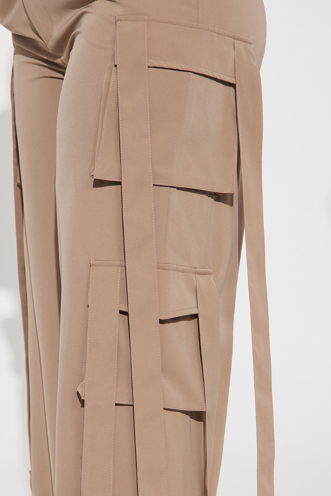 Archive Me Cargo Wide Leg Pant - Khaki - Image 3