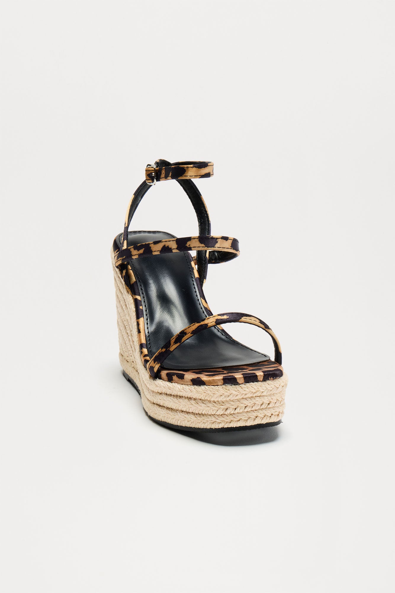 Sophina Jute Platform Wedges - Leopard - Image 3