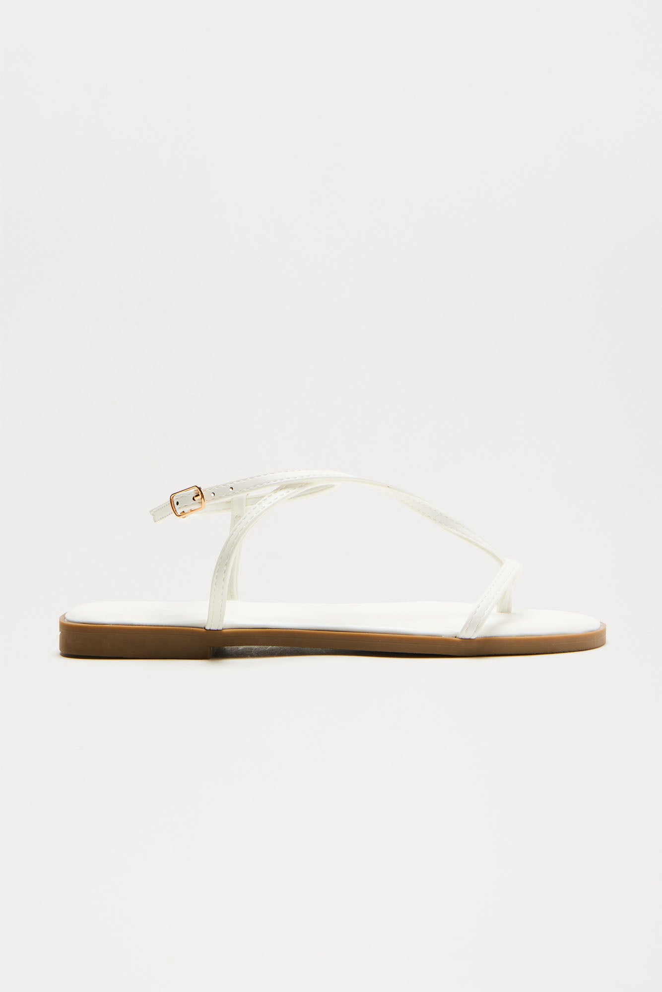 Ashani Ankle Strap Sandals - White - Image 3