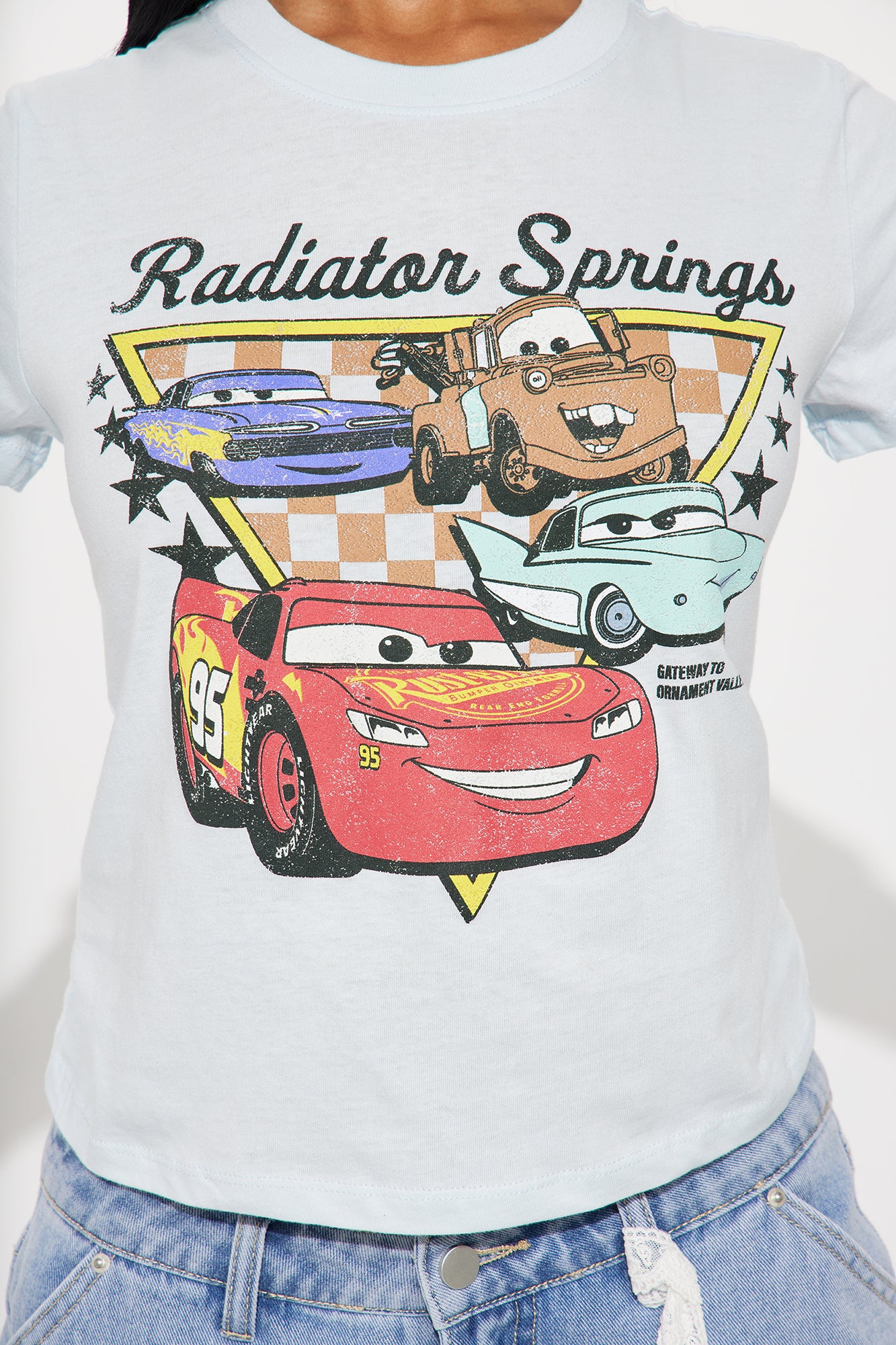 Cars Radiator Springs Crew Neck Tee - Blue - Image 3