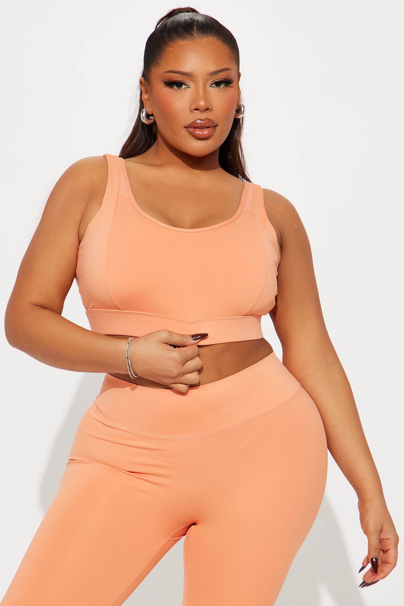 Work Harder Sports Bra - Orange - Image 4