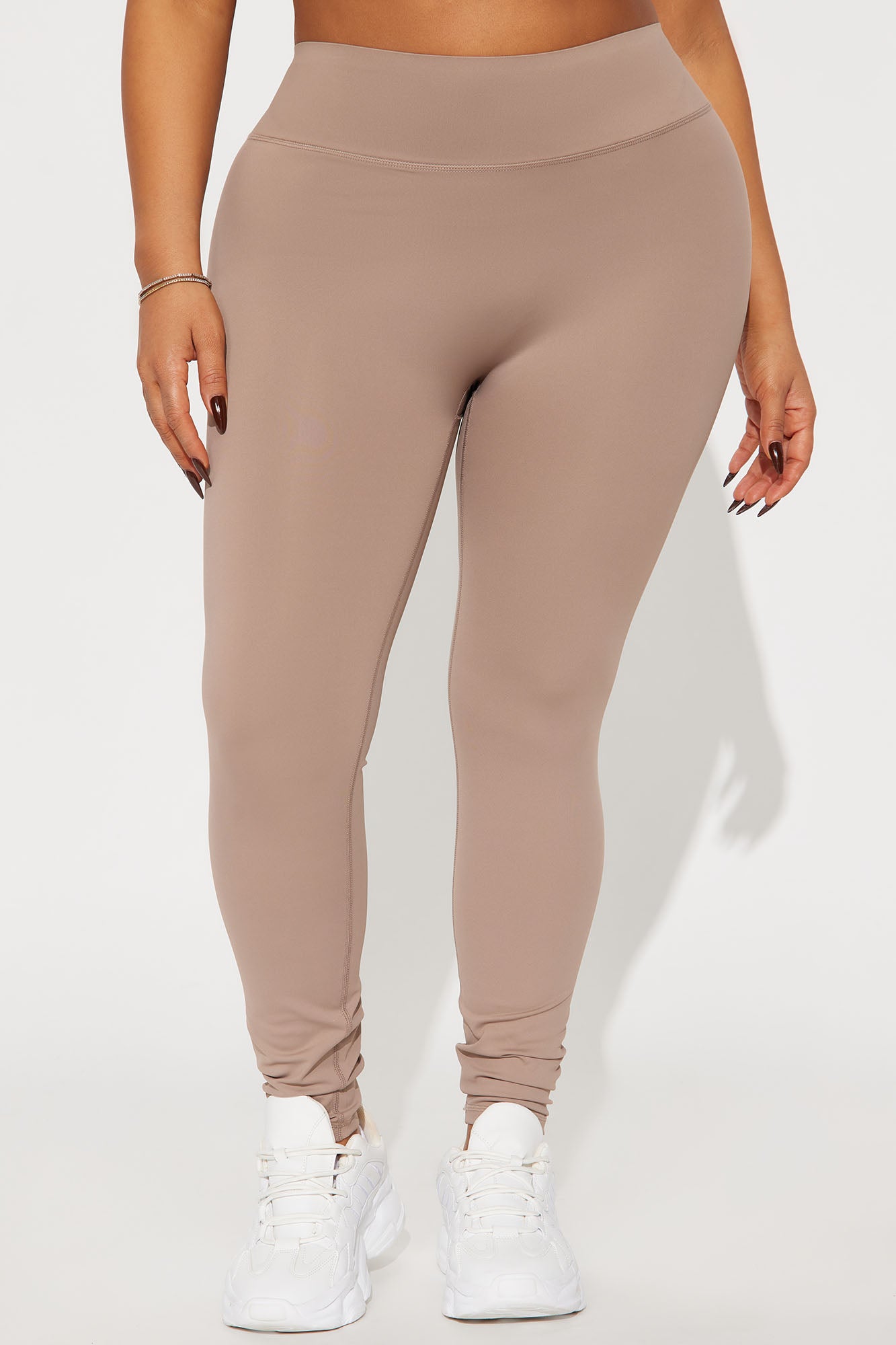 Work Harder Active Legging - Taupe - Image 5