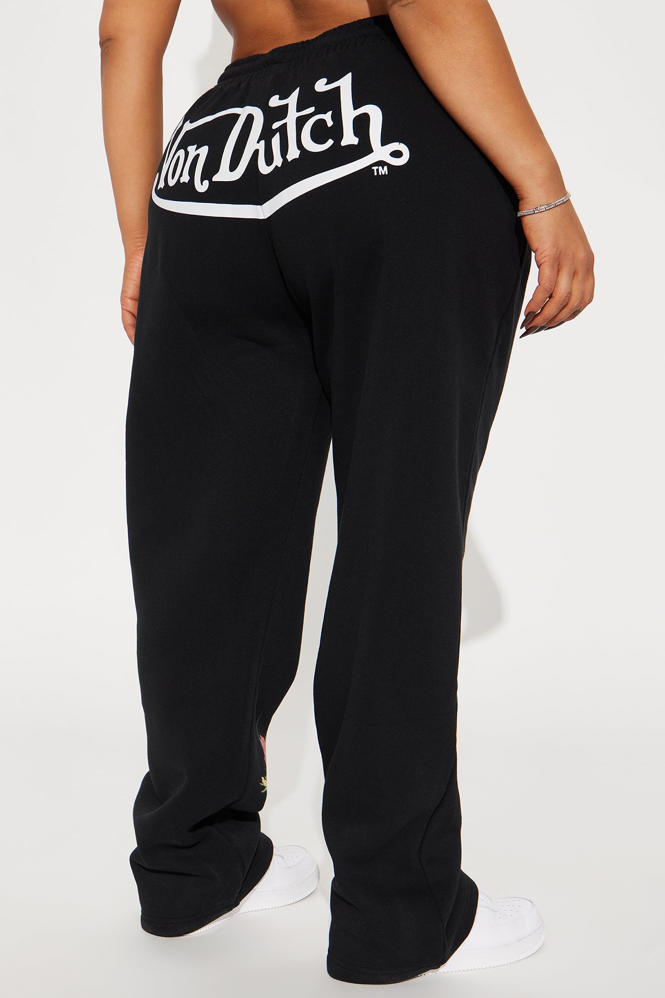 Von Dutch Skull Oasis Wide Leg Pant - Black/combo - Image 8