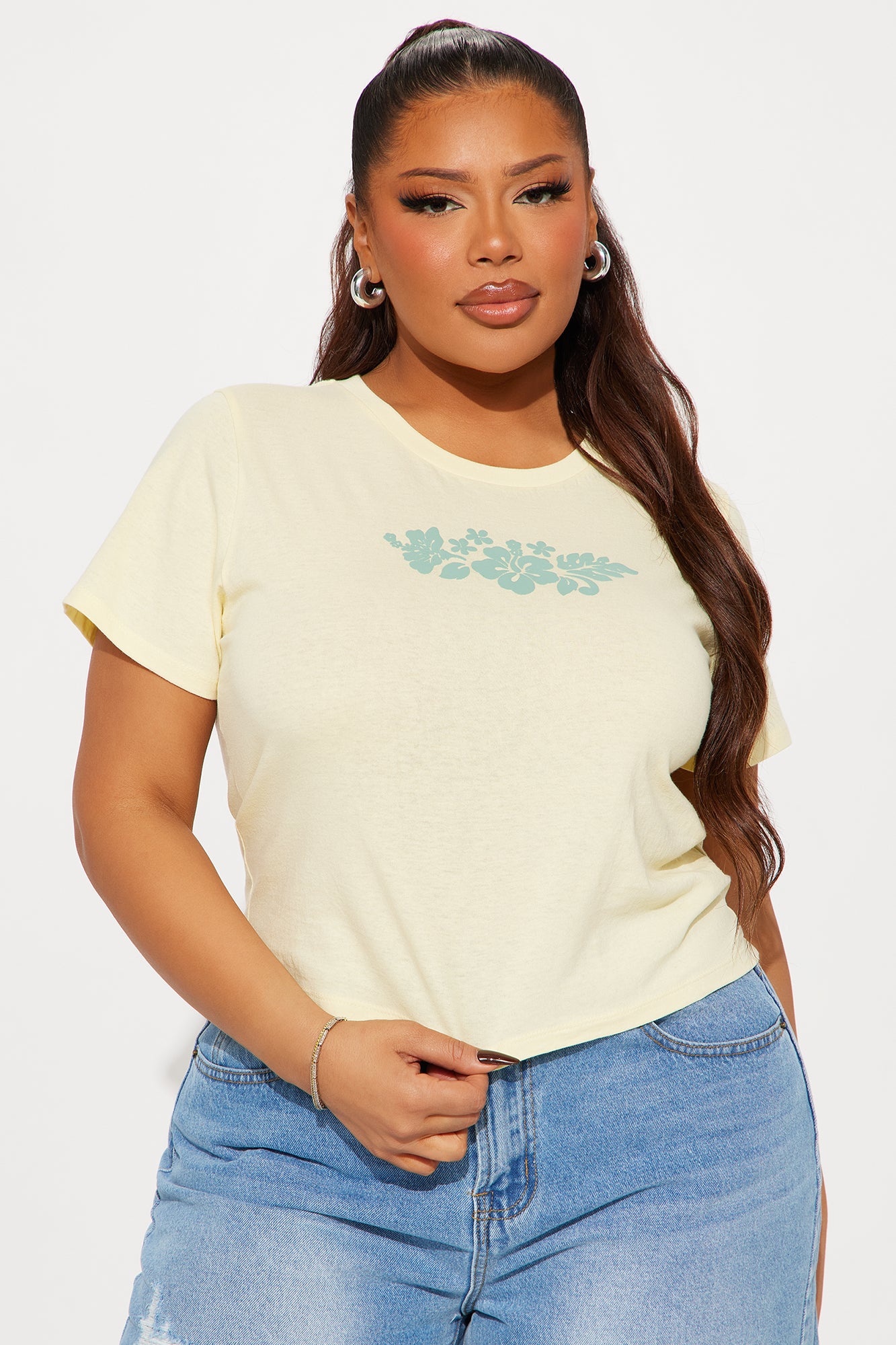 Summer Breeze Baby Tee - Yellow - Image 4