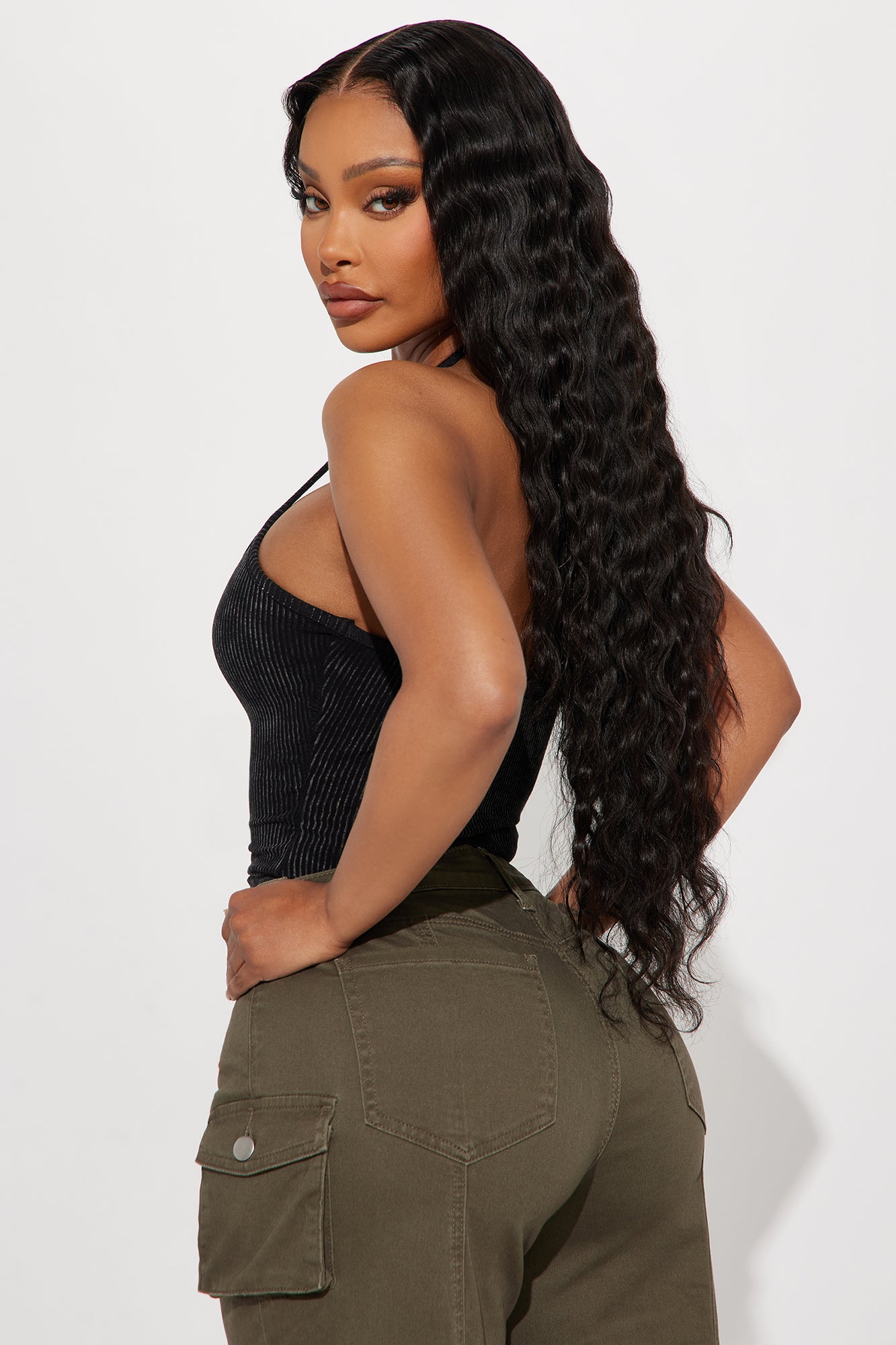 Ari Washed Bodysuit - Black Wash - Image 4