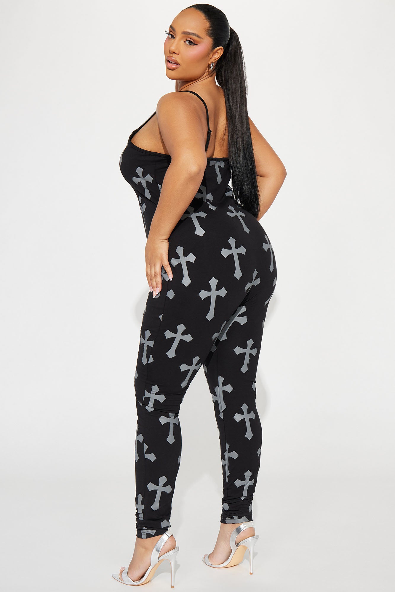 Crossing Paths Jumpsuit - Black - Image 8
