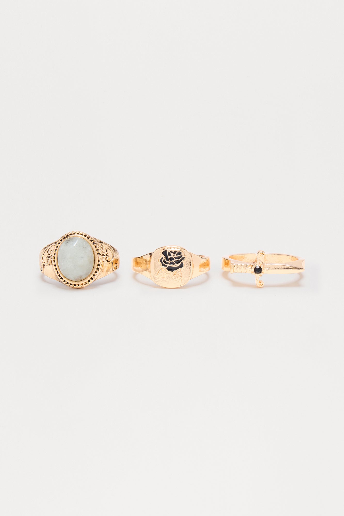 Ashford Ring Set - Gold - Image 3