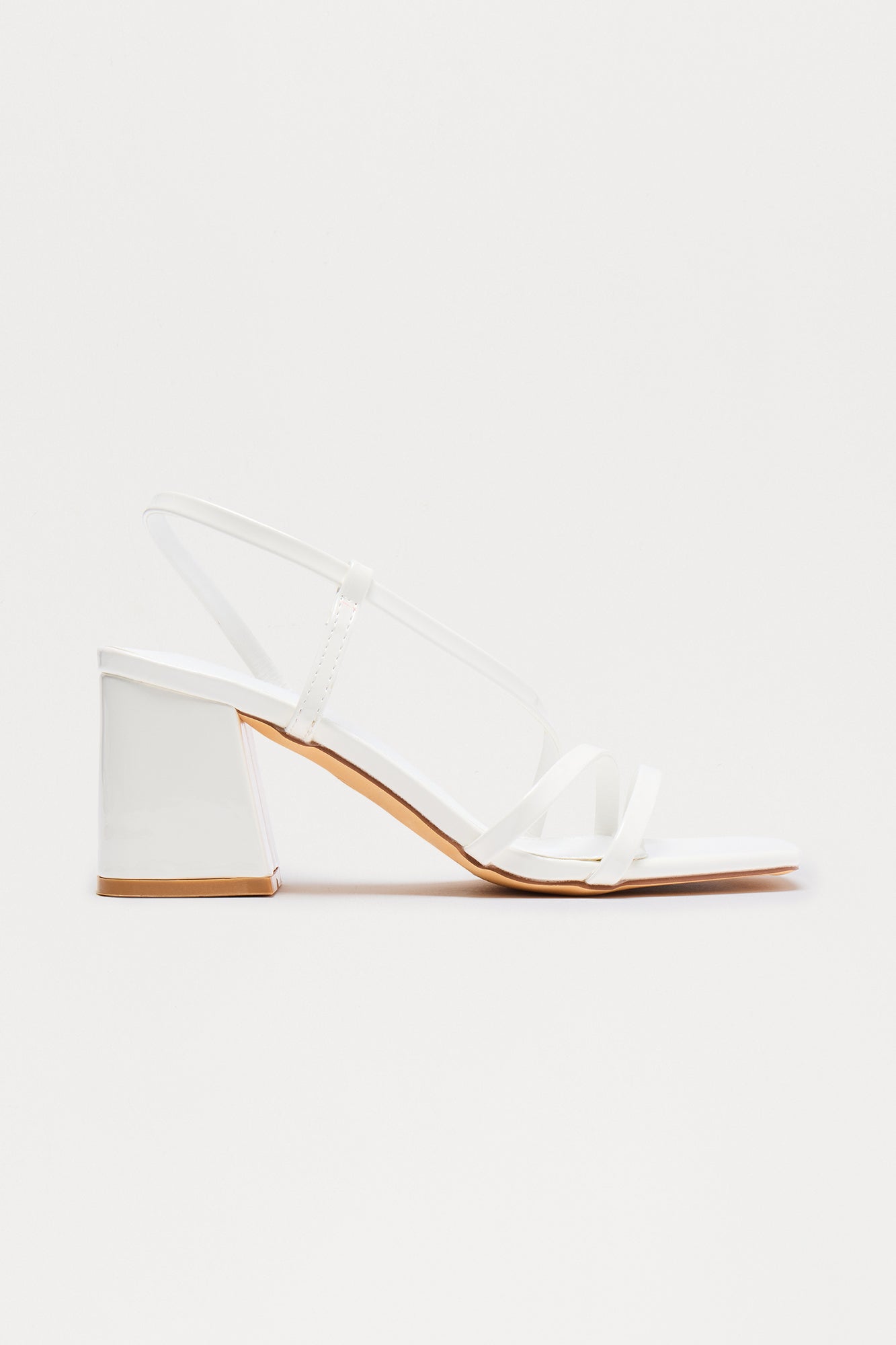 Evy Slingback Heeled Sandals - White - Image 3