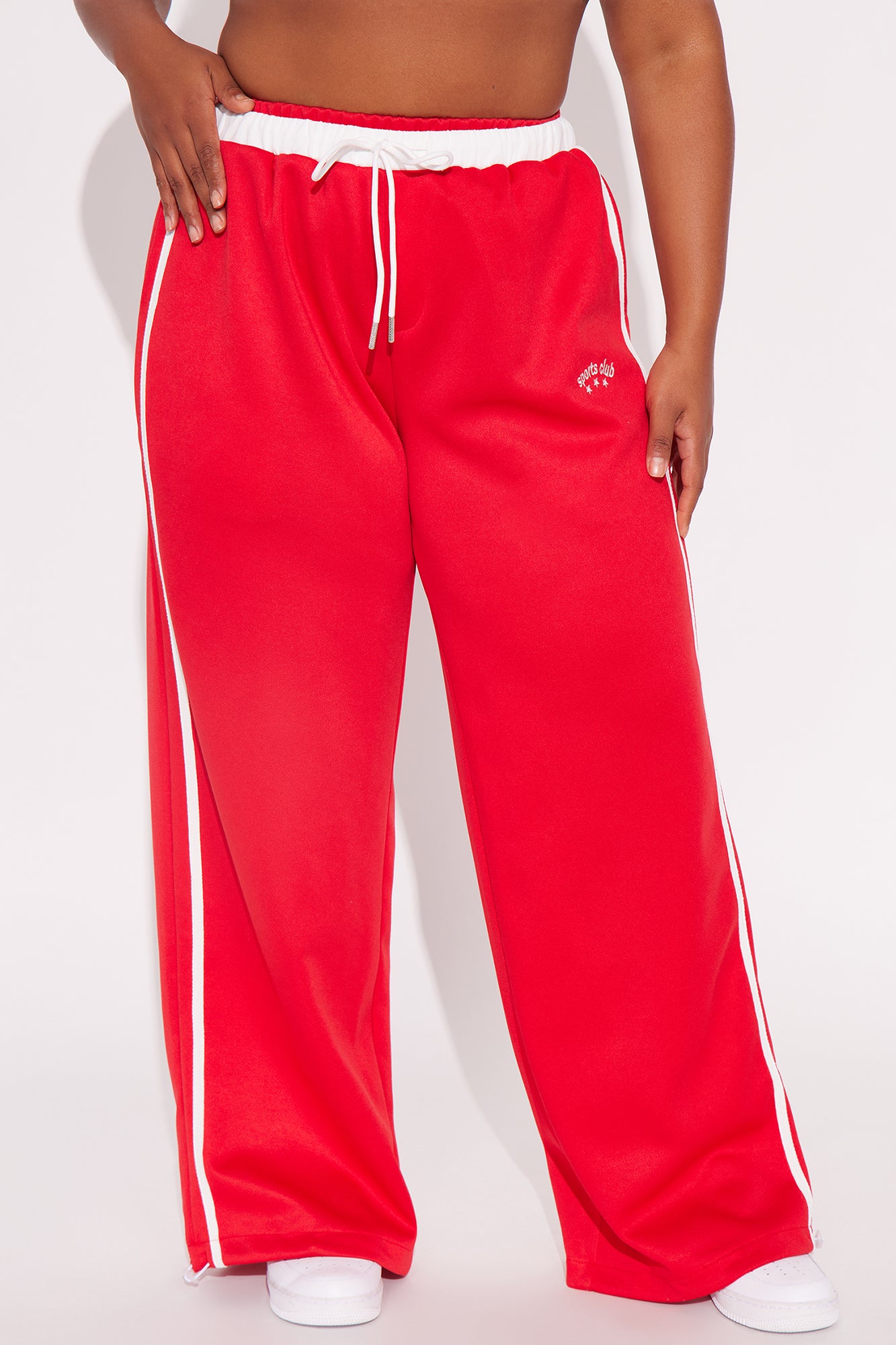 She's A Sport Double Waistband Track Pant - Red - Image 5