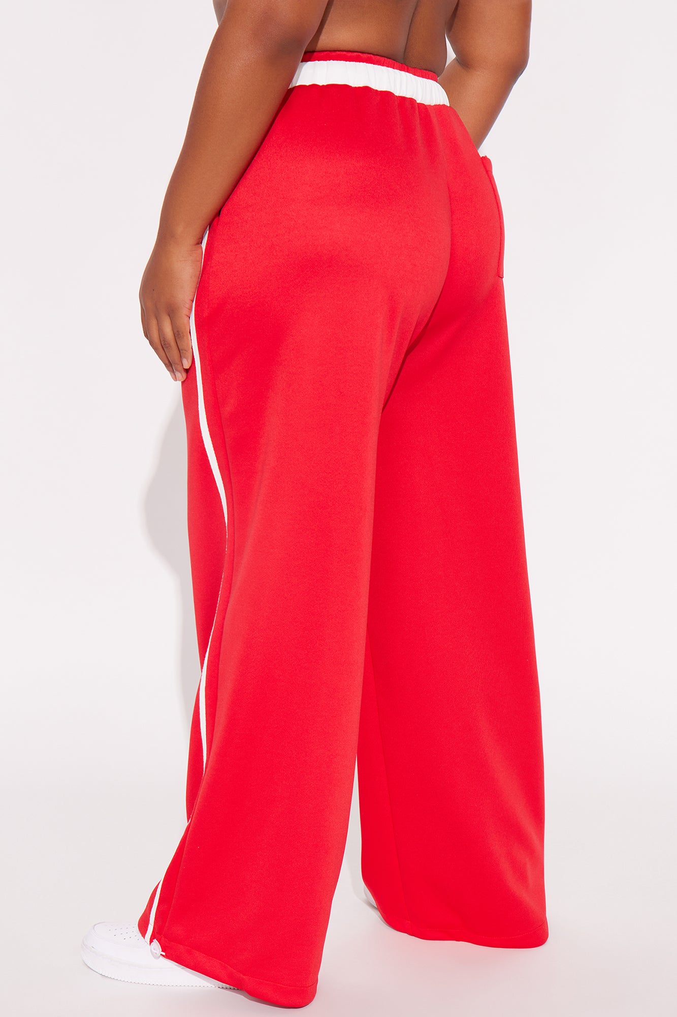 She's A Sport Double Waistband Track Pant - Red - Image 6