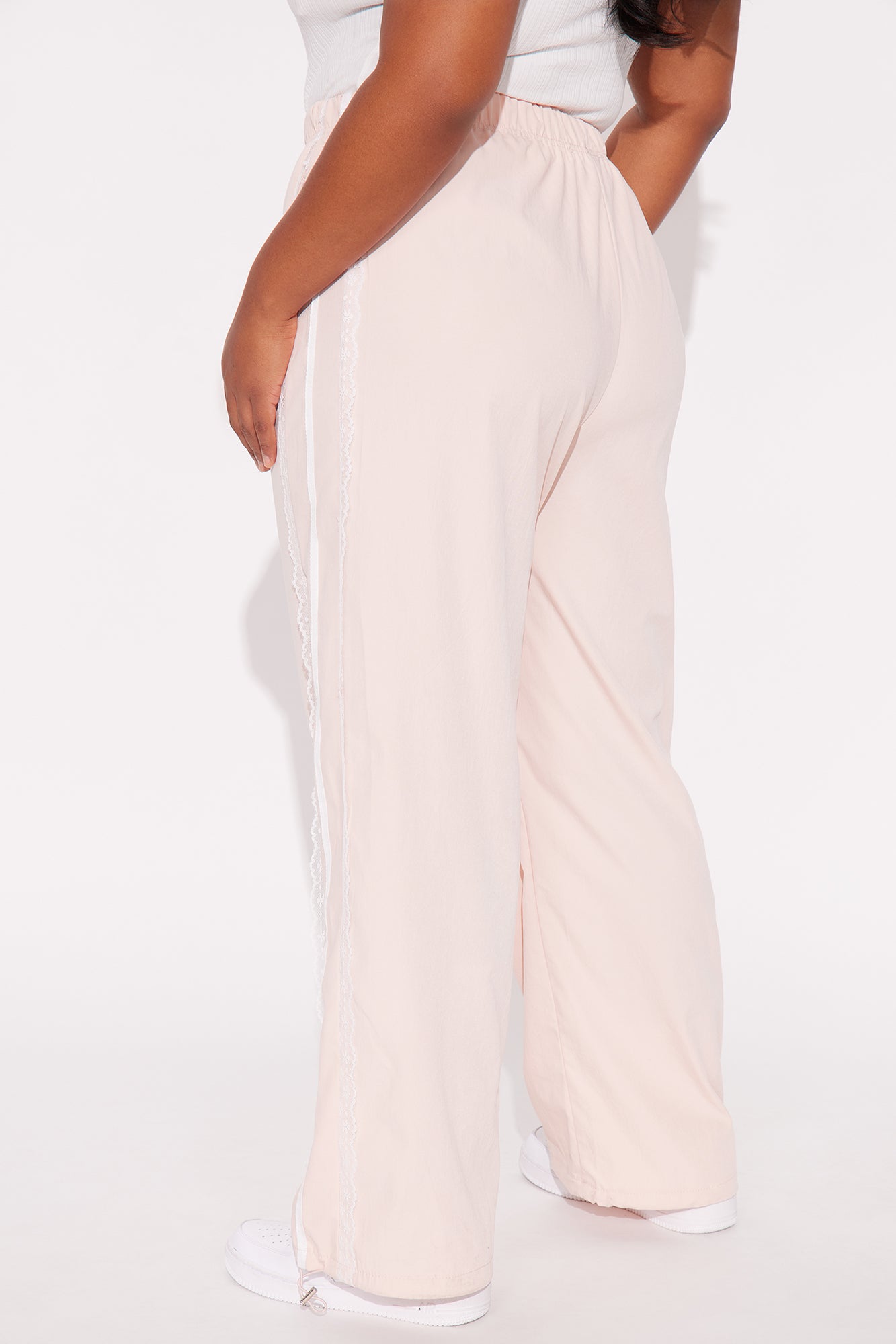 Tell Me I'm Wrong Windbreaker Track Pant - Blush - Image 6