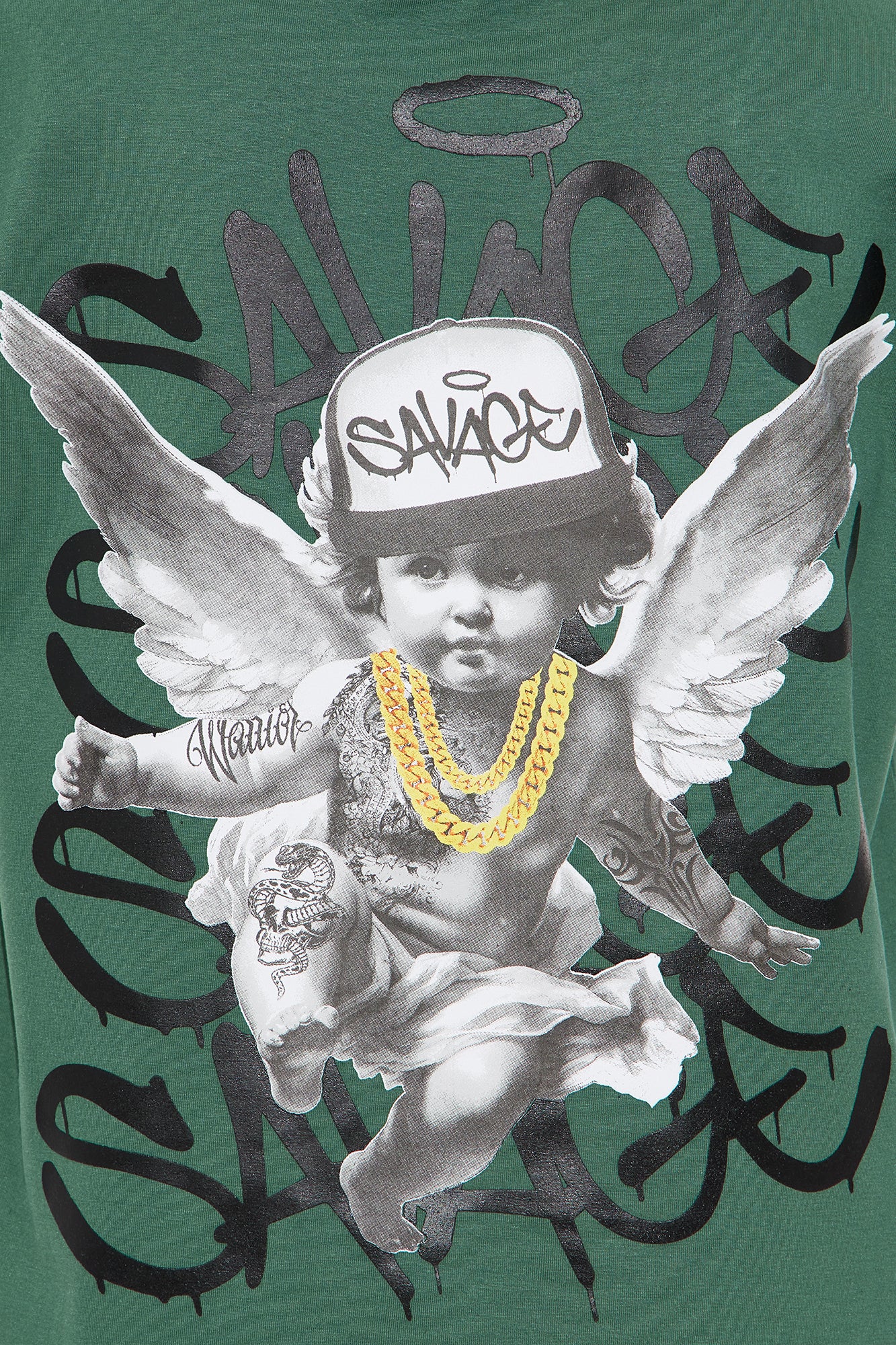 Mini Always Been Savage Short Set - Green/combo - Image 5