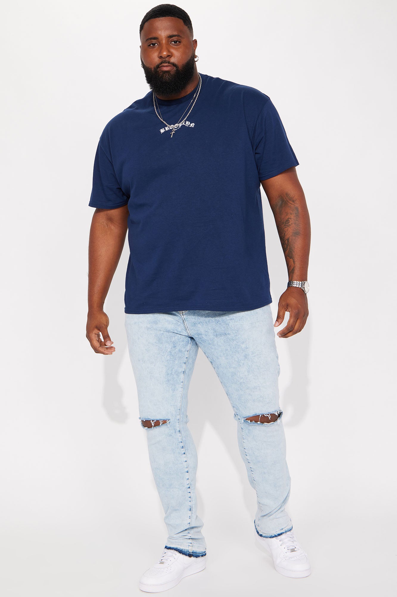 BXNY Short Sleeve Tee - Navy - Image 6