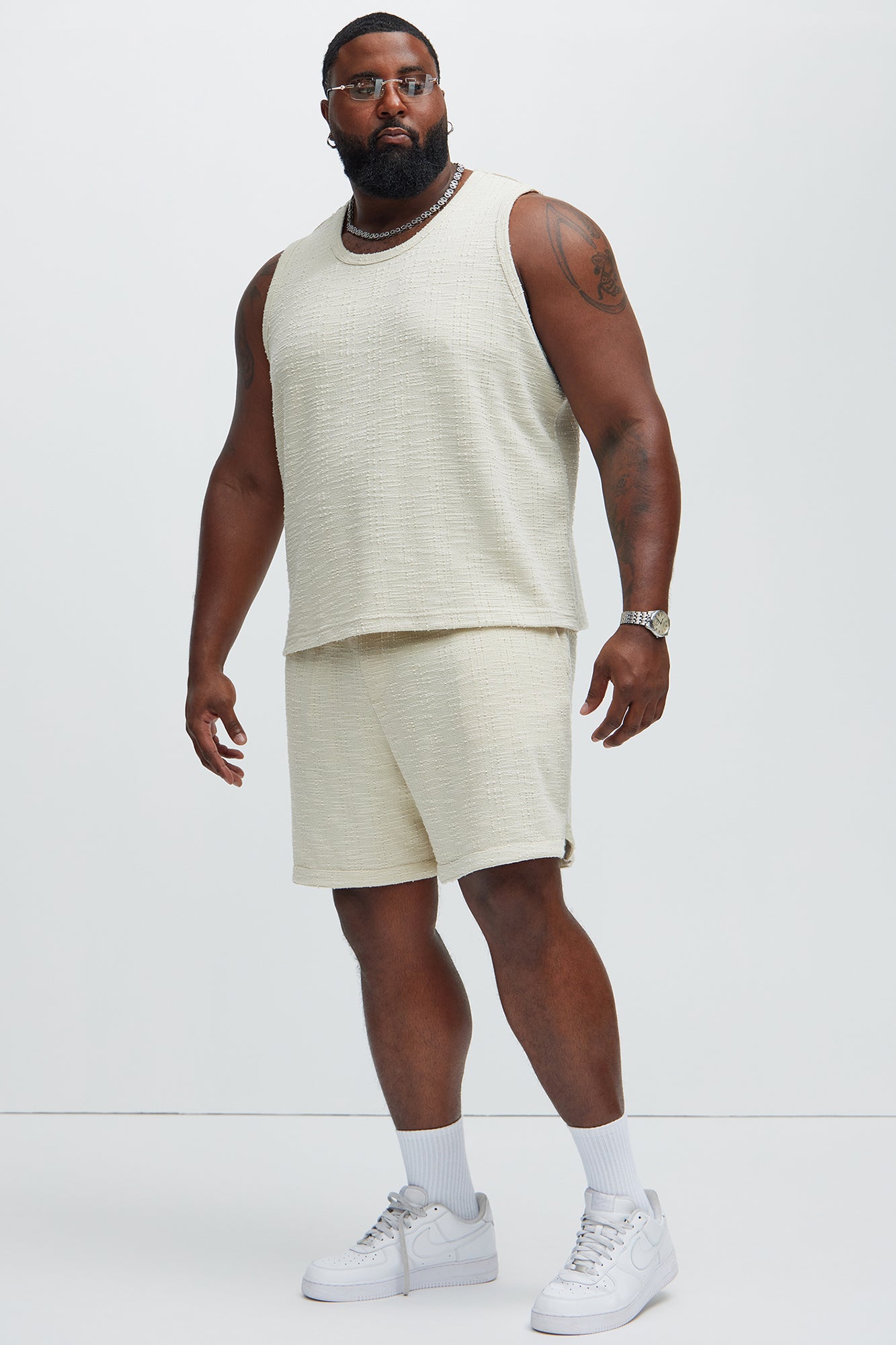 Jordan Textured Volley Shorts - Off White - Image 7