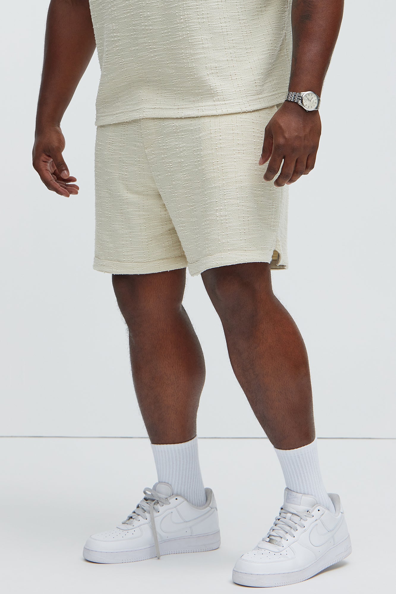 Jordan Textured Volley Shorts - Off White - Image 6