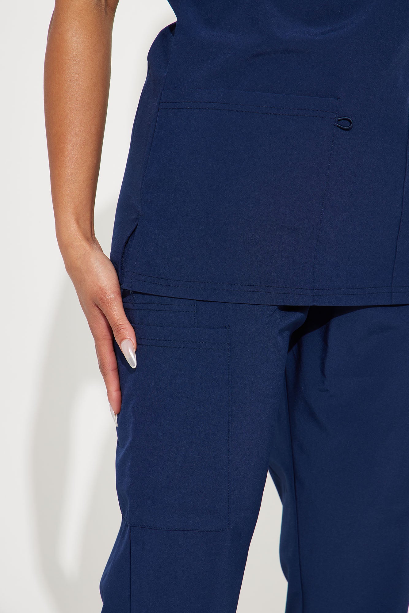 On Call Jogger Stretch Uniform Scrub Set - Navy - Image 3