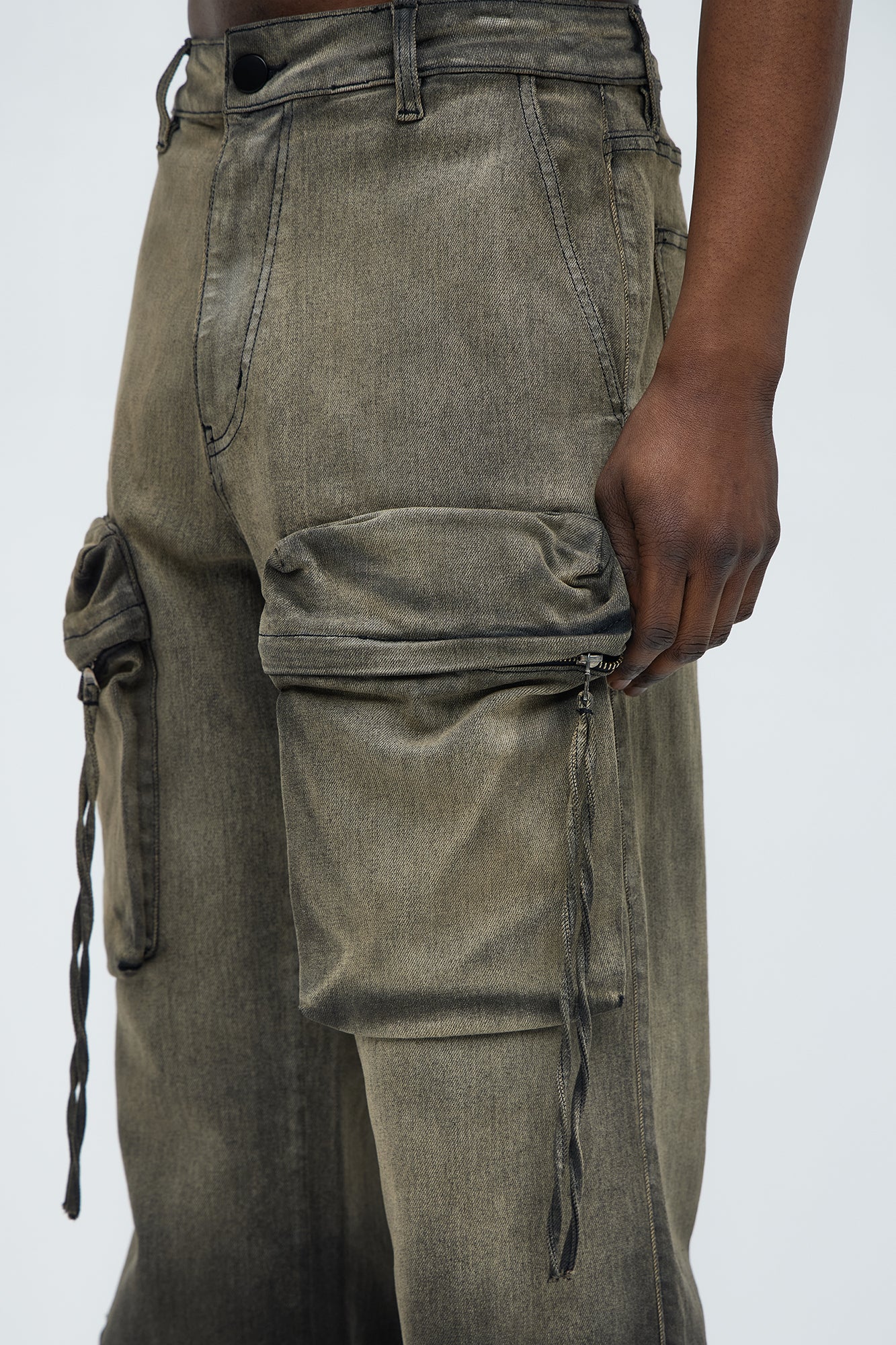 Pass Me Relaxed Cargo Jeans - Grey - Image 4