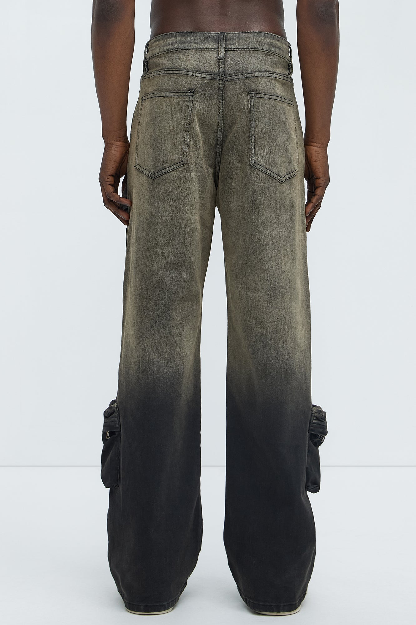 Pass Me Relaxed Cargo Jeans - Grey - Image 6