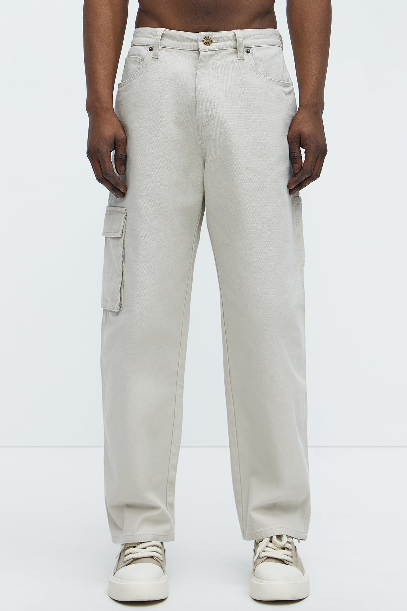 Alexander Utility Straight Cargo Pants - Off White - Image 4