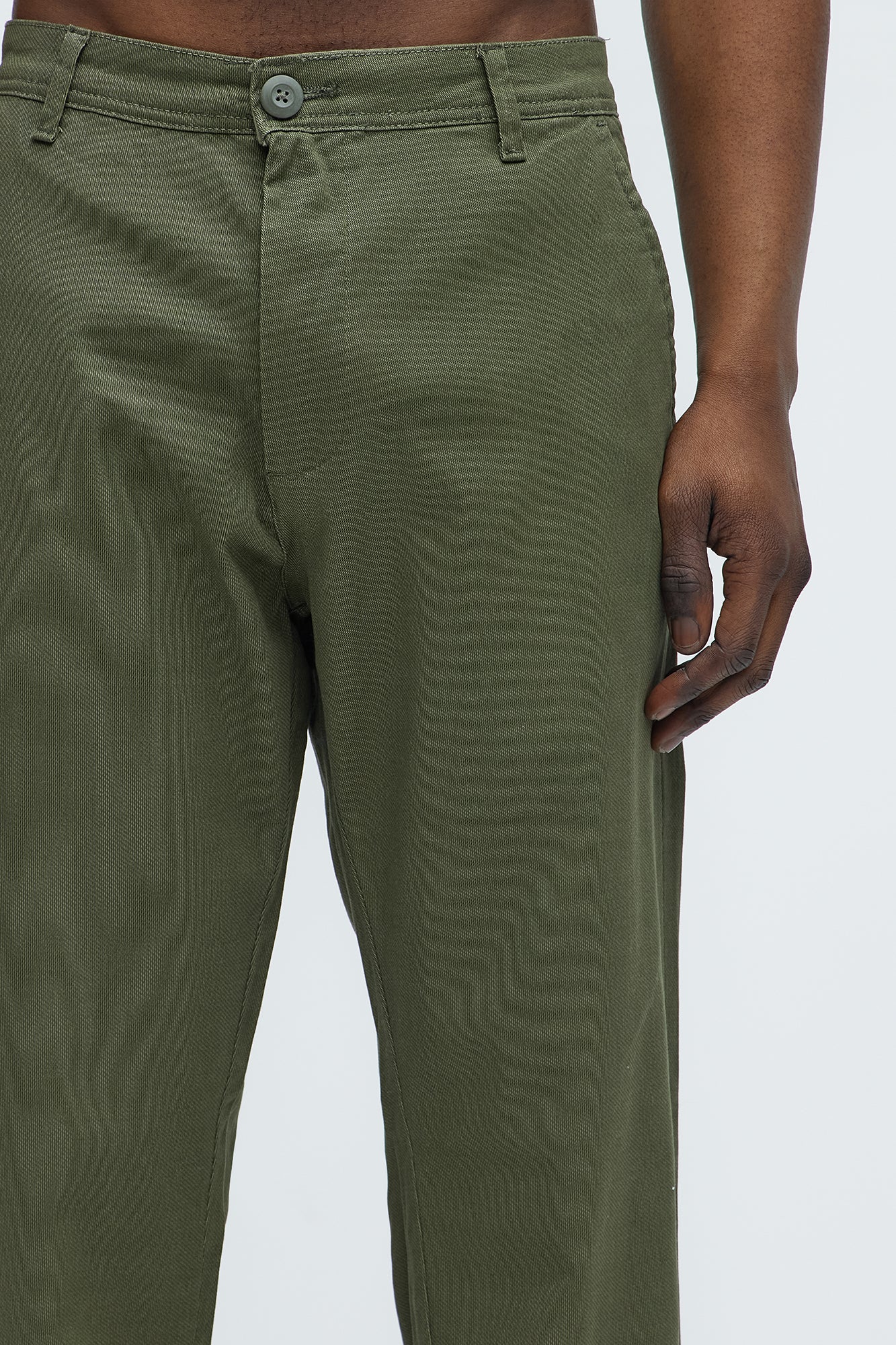 Zeke Straight Chino Pants - Olive - Image 4