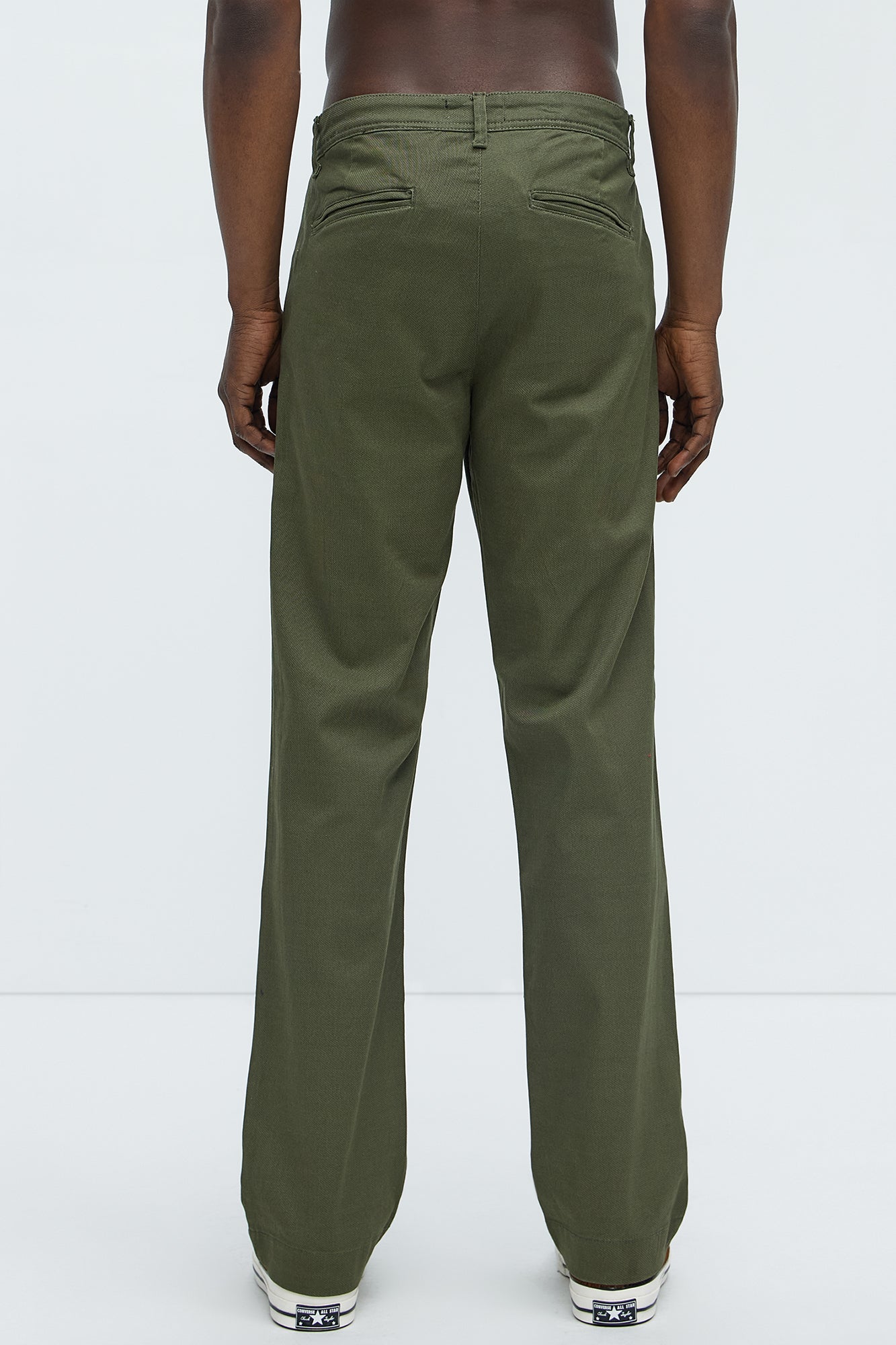 Zeke Straight Chino Pants - Olive - Image 5