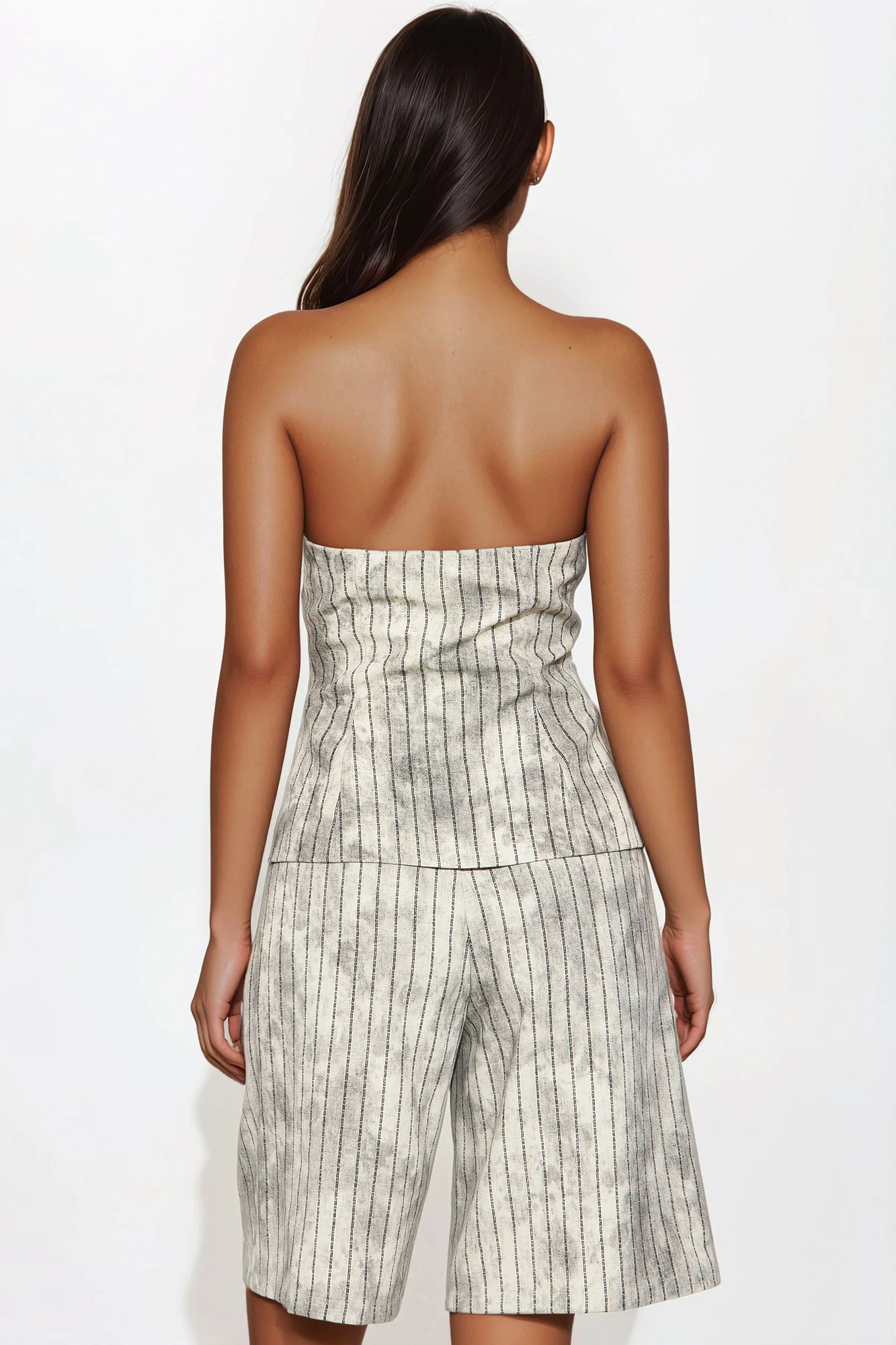 City Vibes Bermuda Short Set - Stone/Combo - Image 3