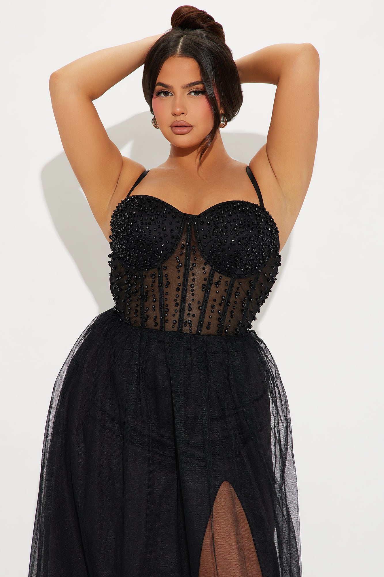 Show Stopper Tulle Gown - Black - Image 6