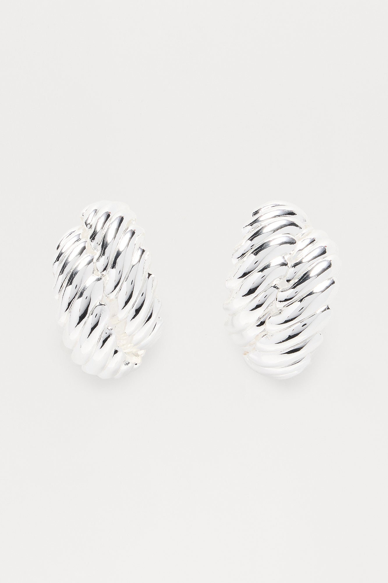 Nonstop Hoop Earrings - Silver - Image 3