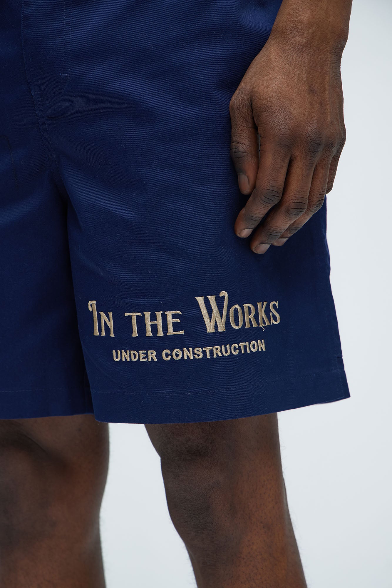 In The Works Relaxed Shorts - Navy - Image 3