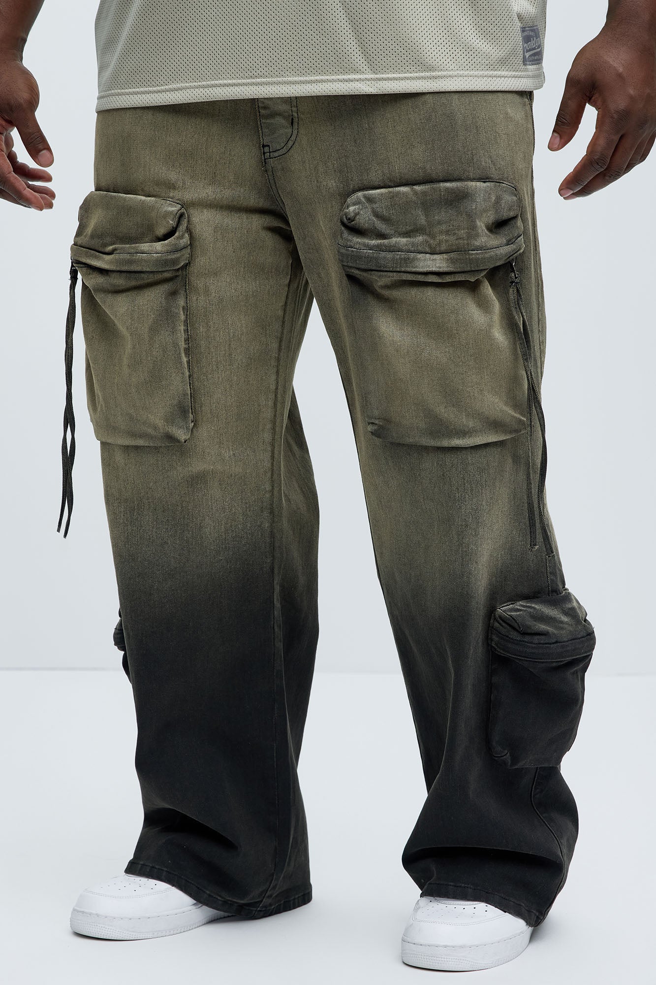 Pass Me Relaxed Cargo Jeans - Grey - Image 7