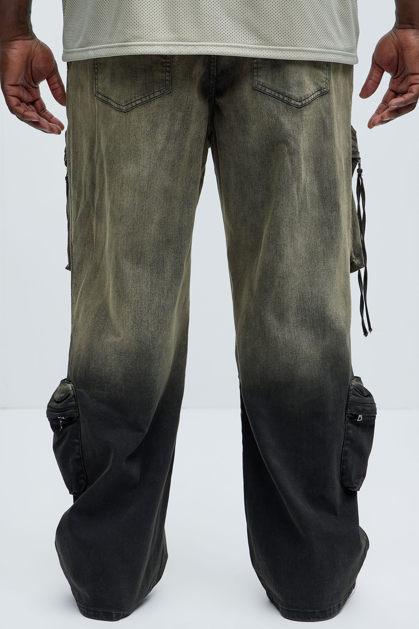 Pass Me Relaxed Cargo Jeans - Grey - Image 10