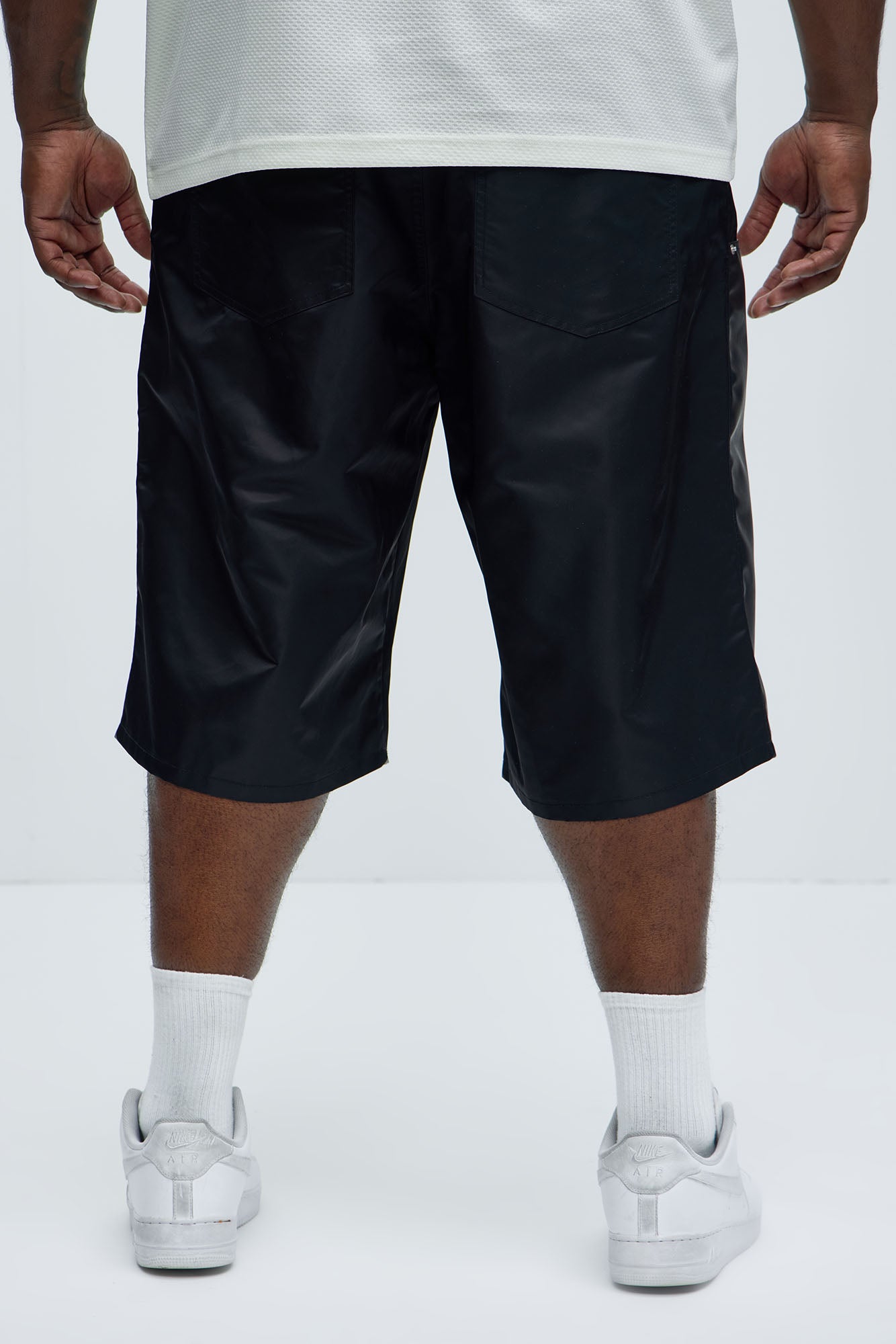 Berlin Carpenter Panel Baggy Shorts - Black - Image 8