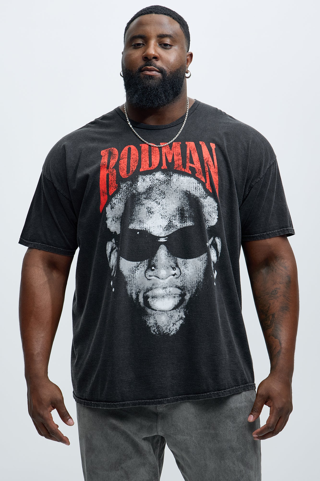Dennis Rodman Short Sleeve Tee - Black - Image 4