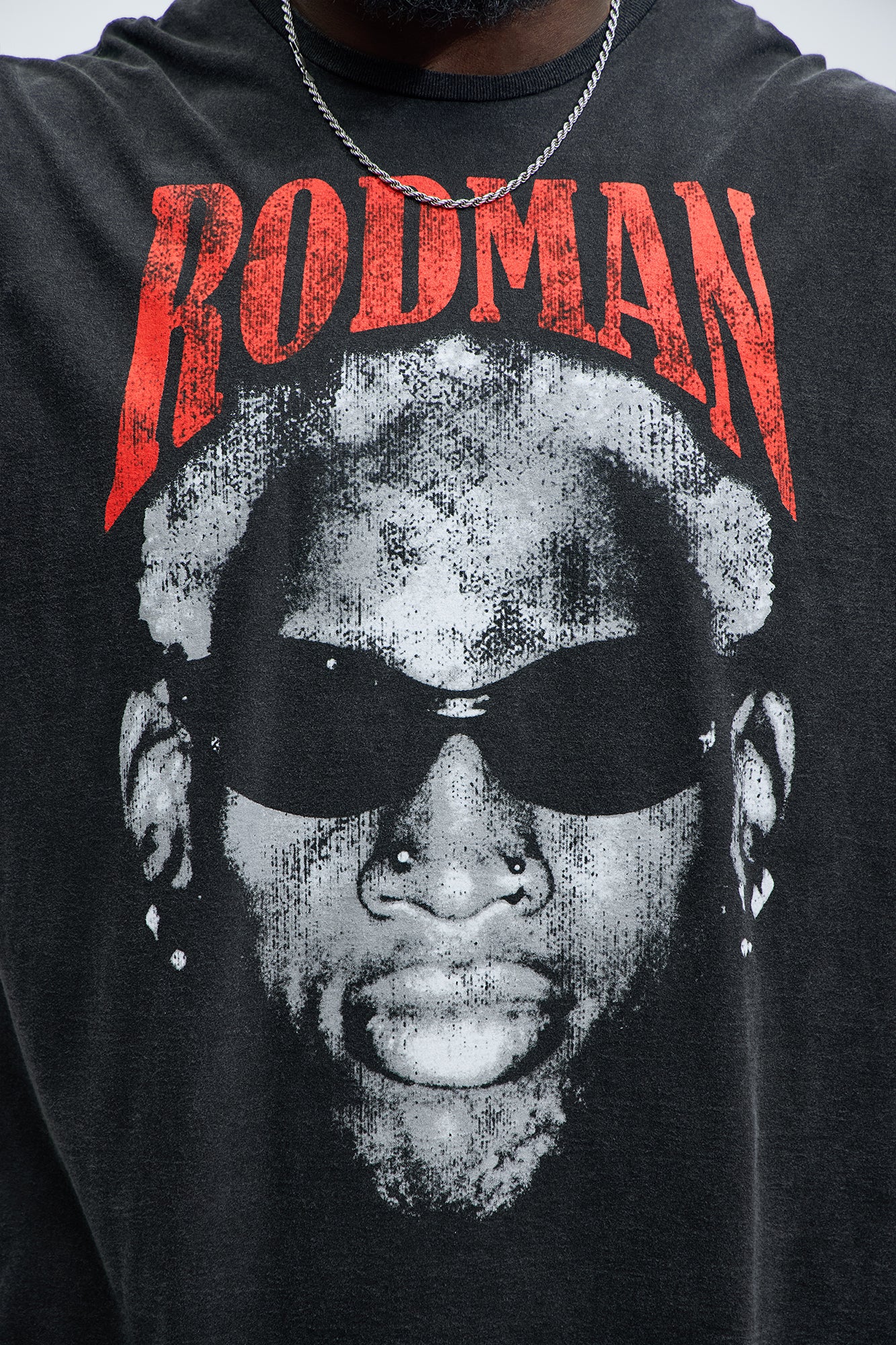Dennis Rodman Short Sleeve Tee - Black - Image 6