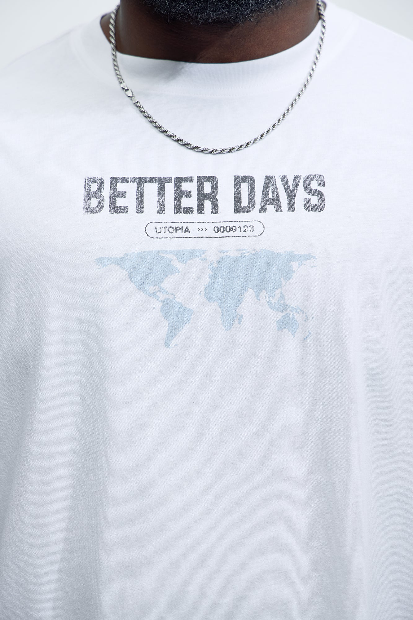 Better Days Ahead Oversized Short Sleeve Tee - White - Image 8
