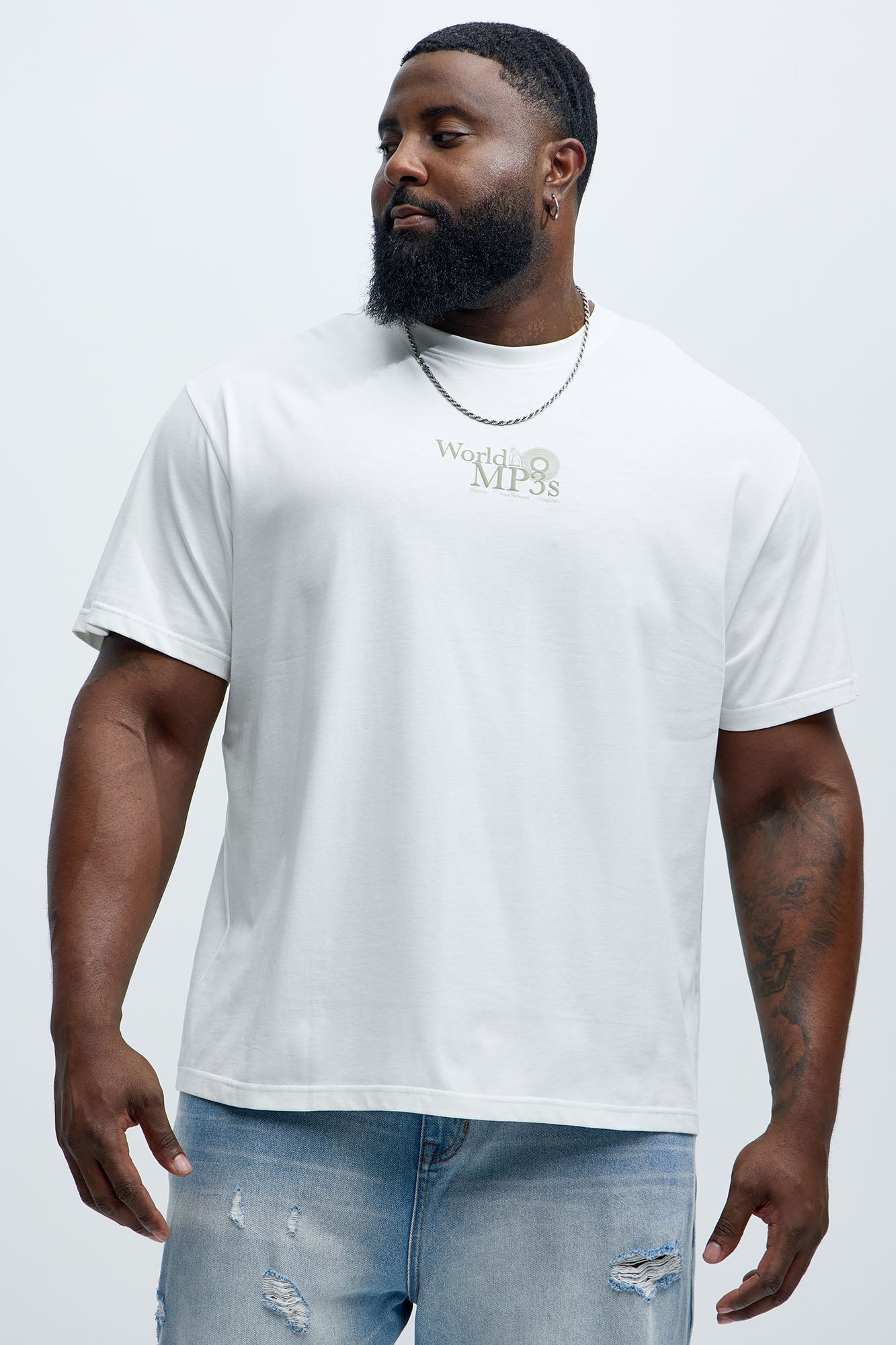 World Of MP3s Short Sleeve Tee - White - Image 7