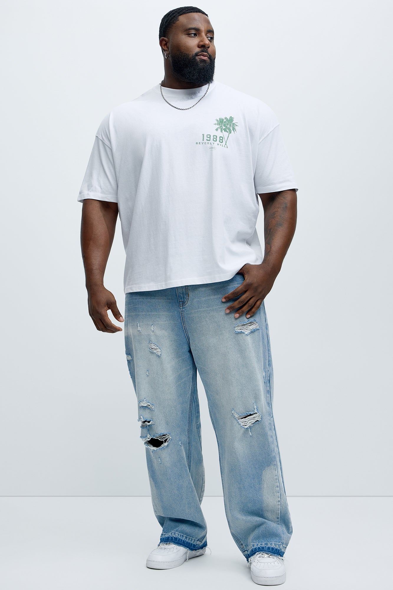 Rodeo Drive 1988 Oversized Short Sleeve Tee - White - Image 8