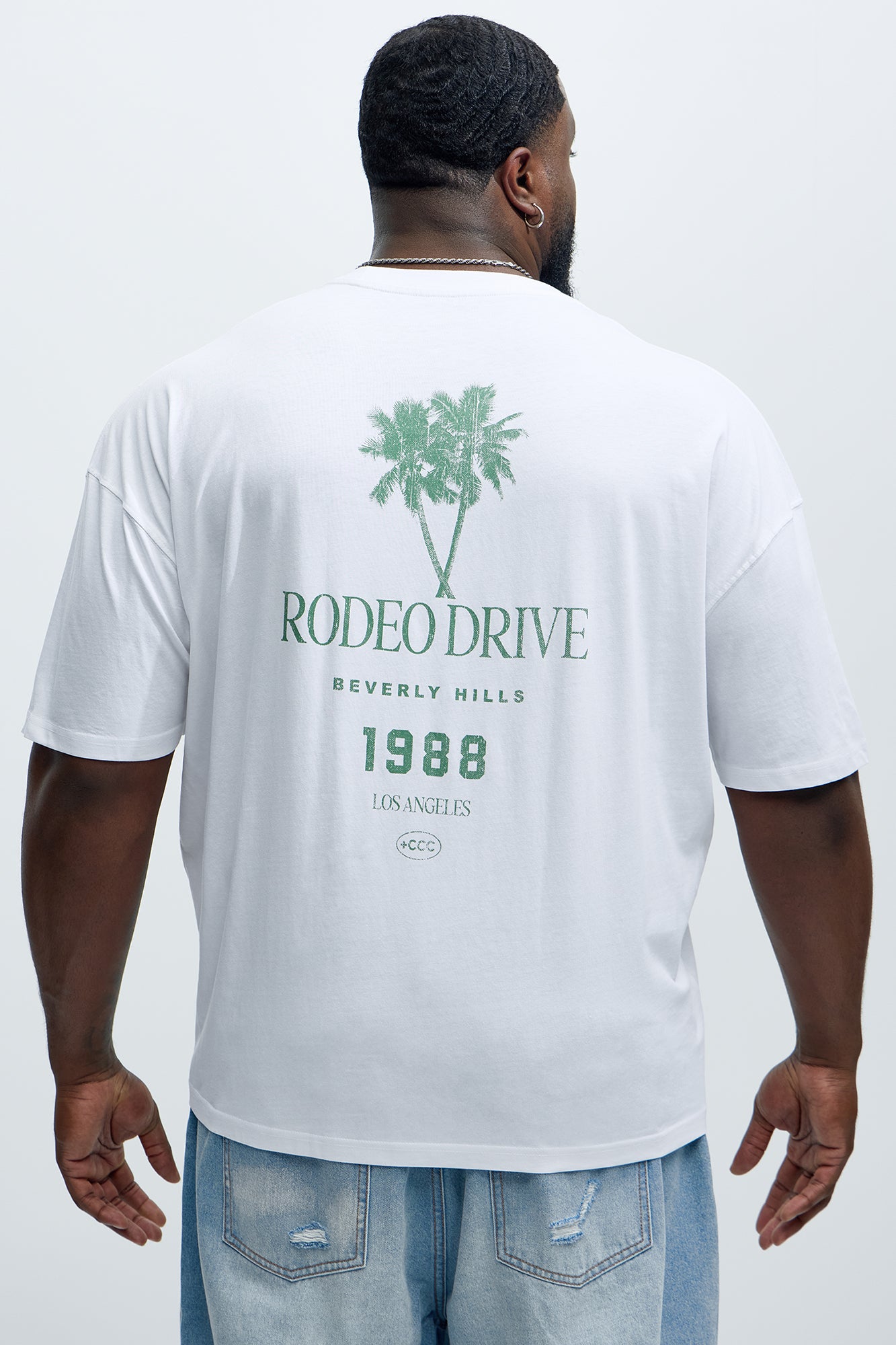 Rodeo Drive 1988 Oversized Short Sleeve Tee - White - Image 6